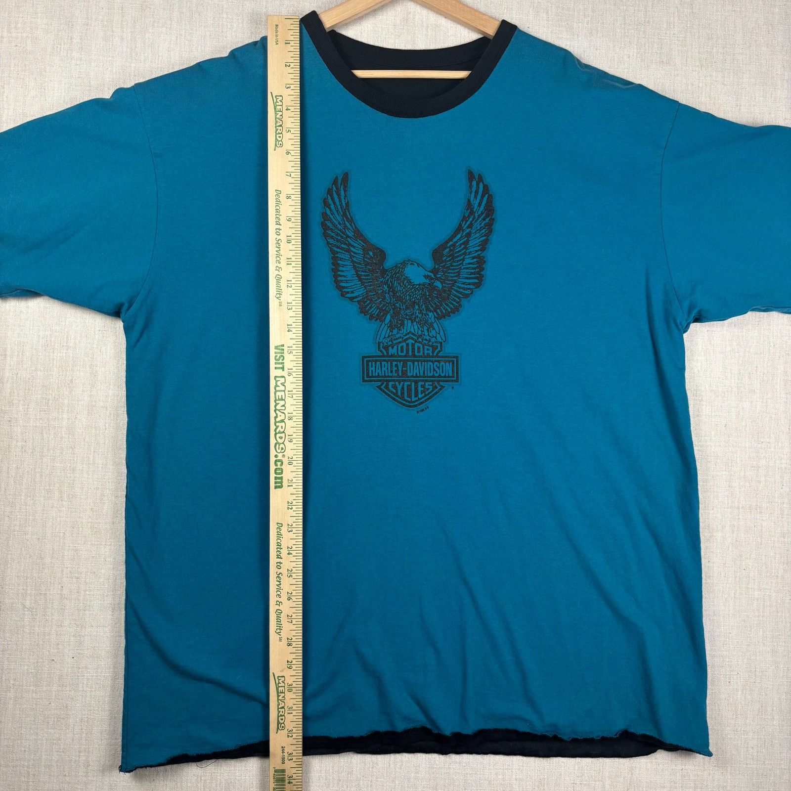 Harley Davidson VTG Harley Davidson 1999 Reversible Eagle Spell Out XXL Tee Size US XXL / EU 58 / 5 - 12 Thumbnail