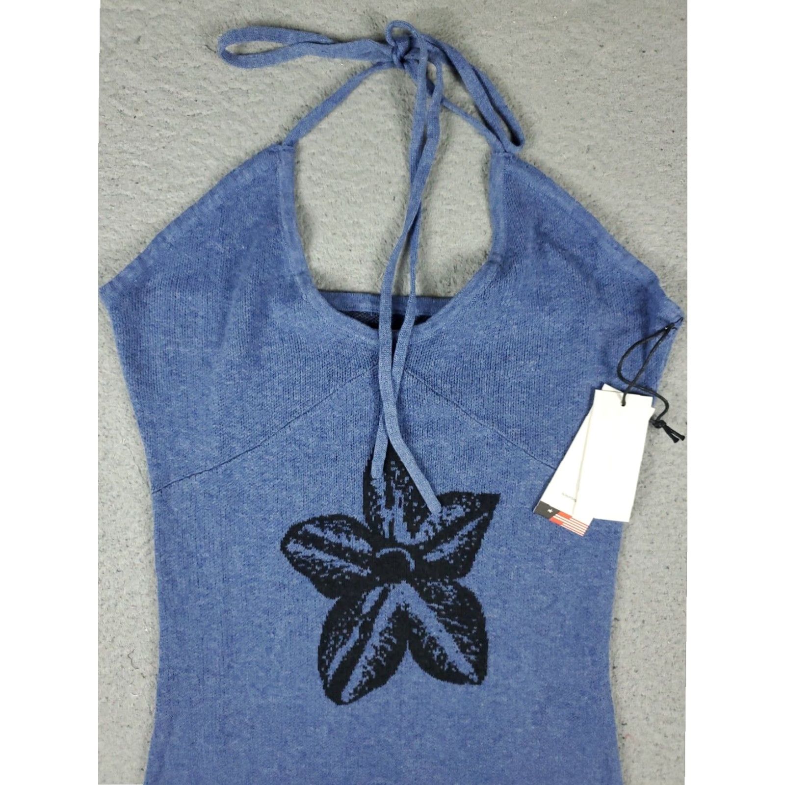 Honor the Gift Honor The Gift Womens Blue Floral Mini Knit Dress XS Sleeveless Pullover Size XS / US 0-2 / IT 36-38 - 2 Thumbnail