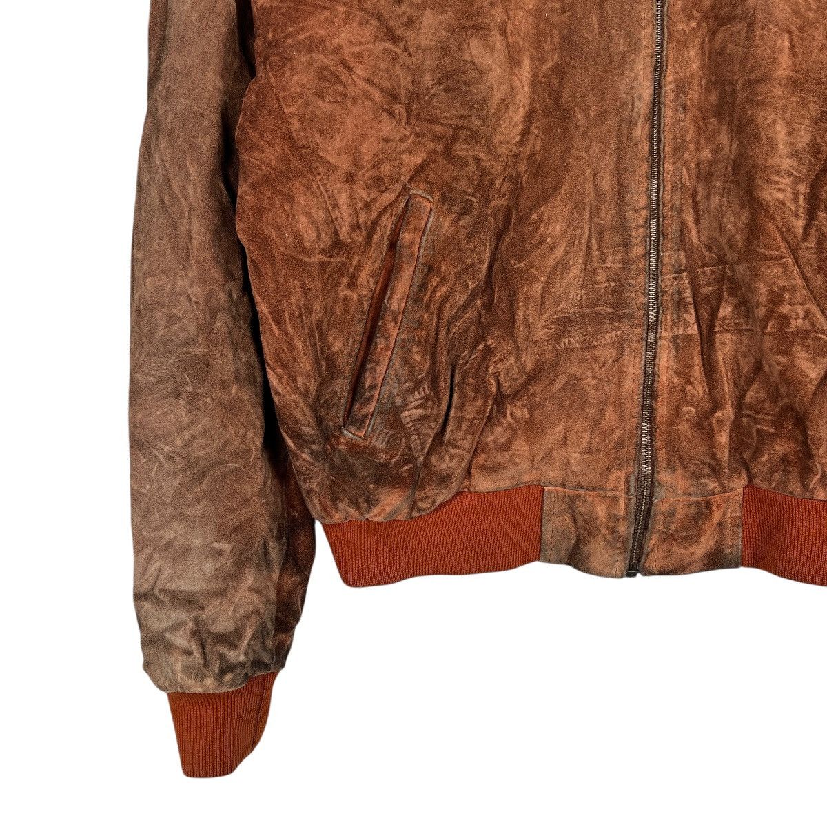 Vintage Vintage Eriksons Paris Motorcycle Suede Leather Jacket Size US L / EU 52-54 / 3 - 5 Thumbnail