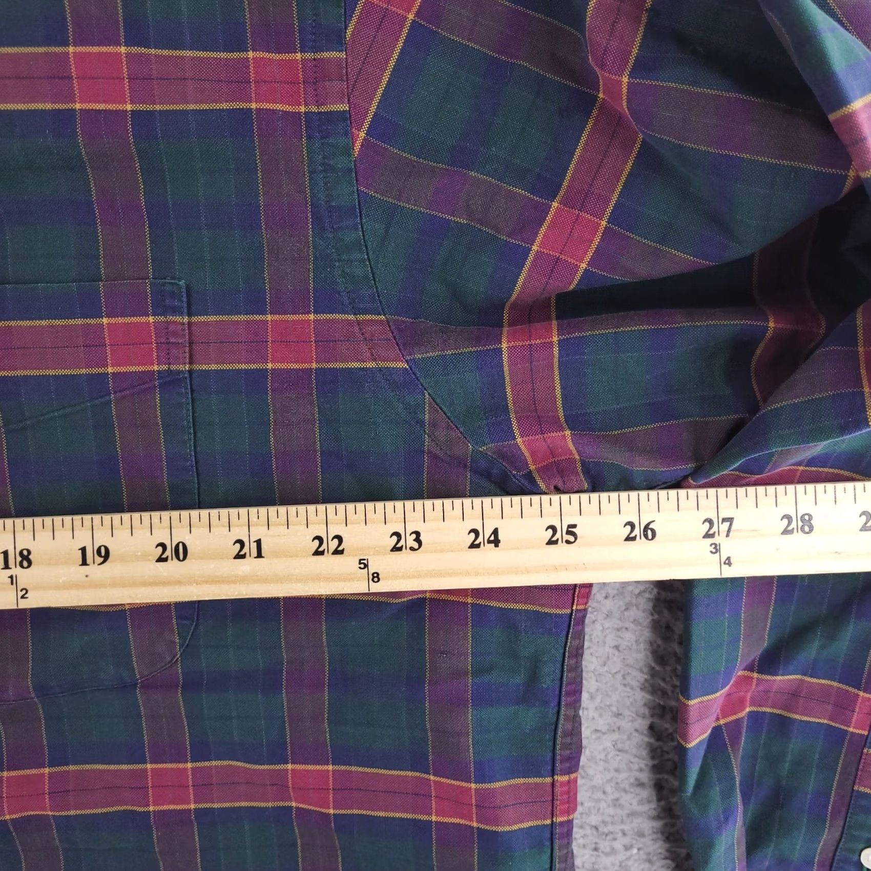 Tommy Hilfiger VINTAGE Tommy Hilfiger Shirt Mens Large Plaid Flannel Retro Long Sleeve Button-Up Size US L / EU 52-54 / 3 - 6 Thumbnail