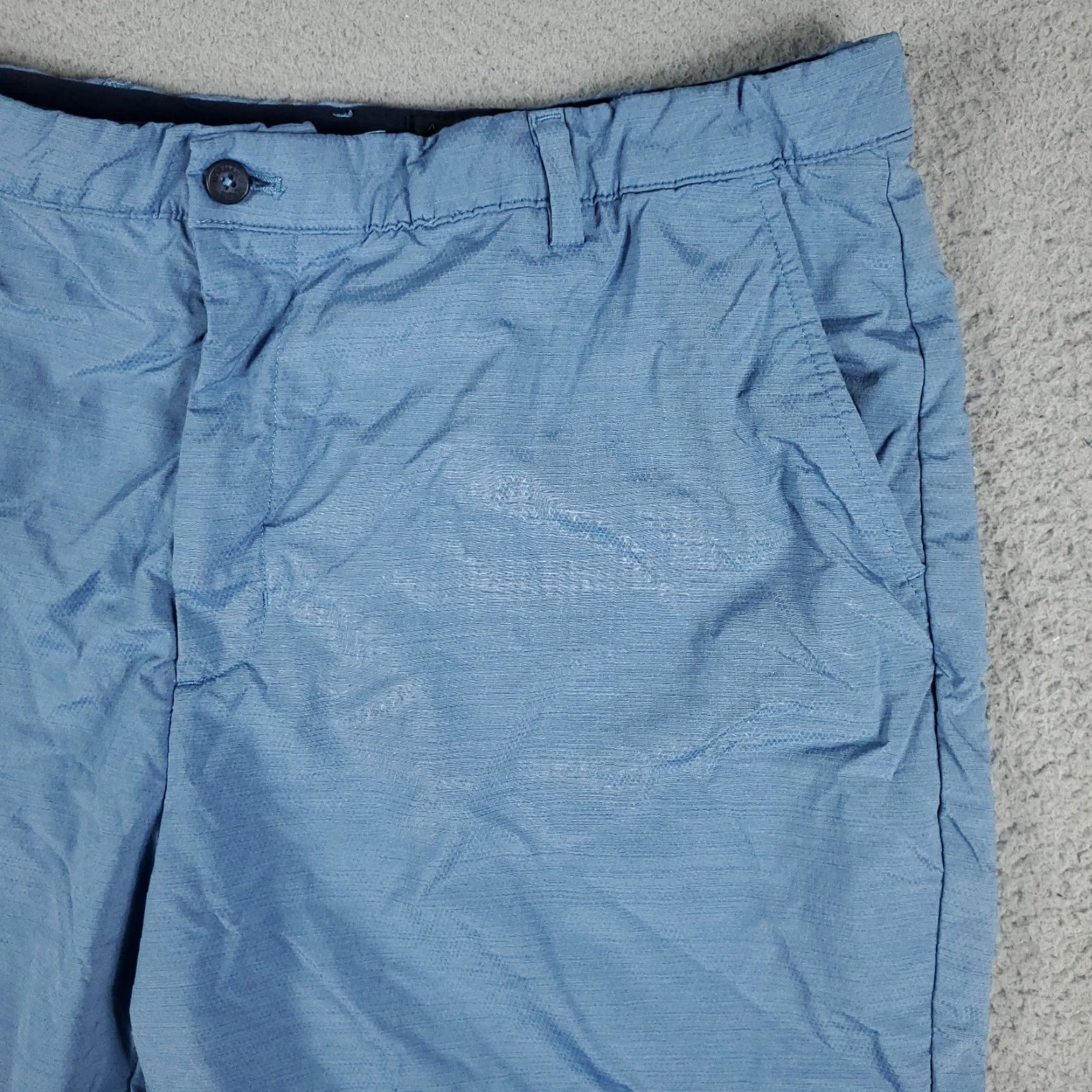Vintage Greg Norman Blue Chinos Shorts Flat Front Pockets Belt Loops Regular 42 Mens Size 42 Blue Polyester Spandex Logo Vintage No Size US 42 / EU 58 - 3 Thumbnail