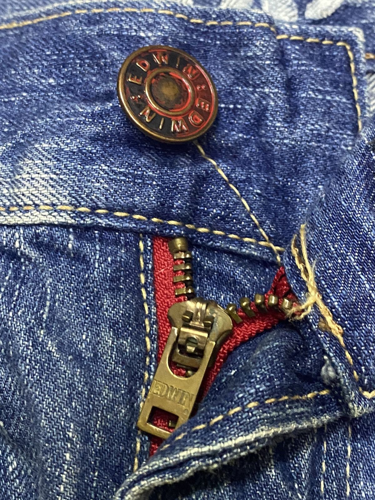 Japanese Brand Vintage Japanese Brand Edwin Blue Trip Flare Jeans Size US 37 - 9 Thumbnail