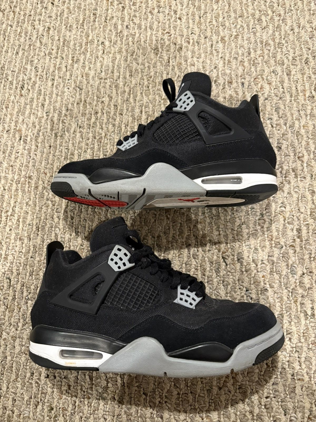 Jordan Brand Black canvas jordan 4 Size US 8.5 / EU 41-42 - 2 Thumbnail