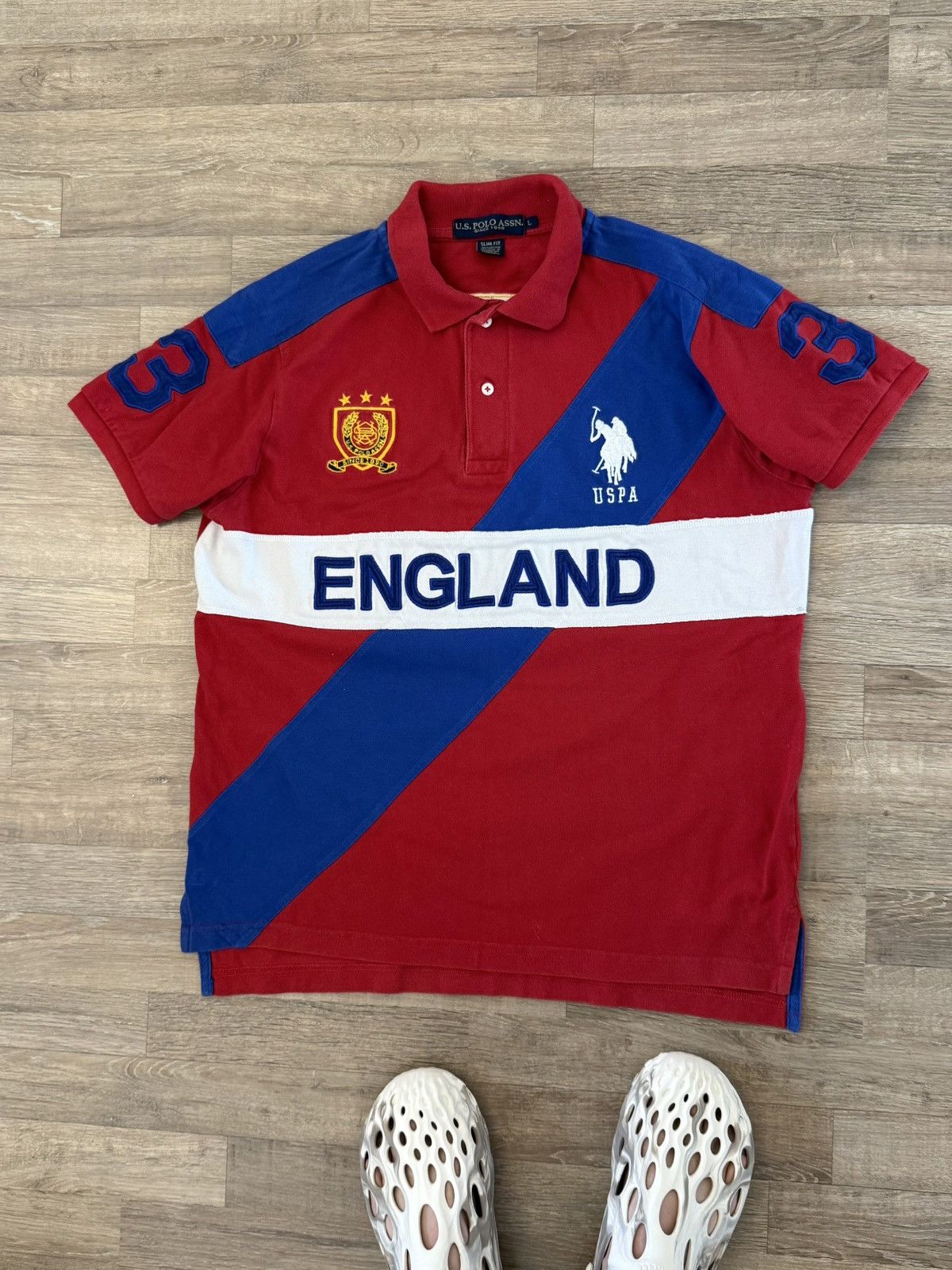 U.S. Polo Assn. VINTAGE Y2K U.S POLO ASSN ENGLAND CHIEF KEEF POLO RAP SHIRT Size US L / EU 52-54 / 3 - 2 Thumbnail