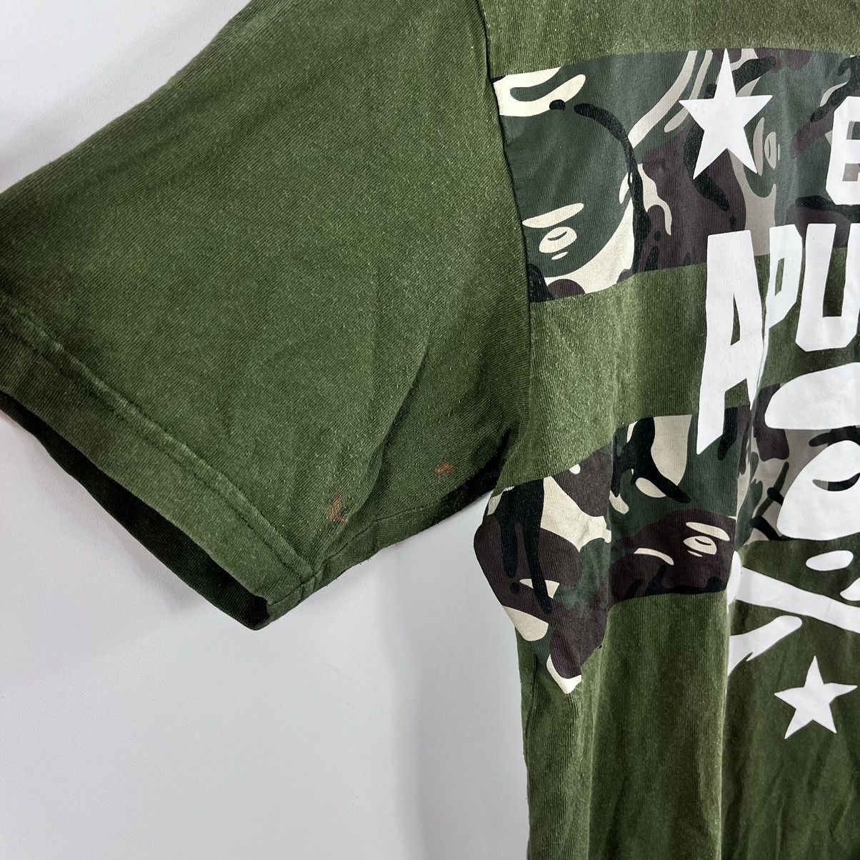 Aape Aape TShirt Y2K Big Logo American Style Green/Olive Size XL Size US XL / EU 56 / 4 - 5 Thumbnail