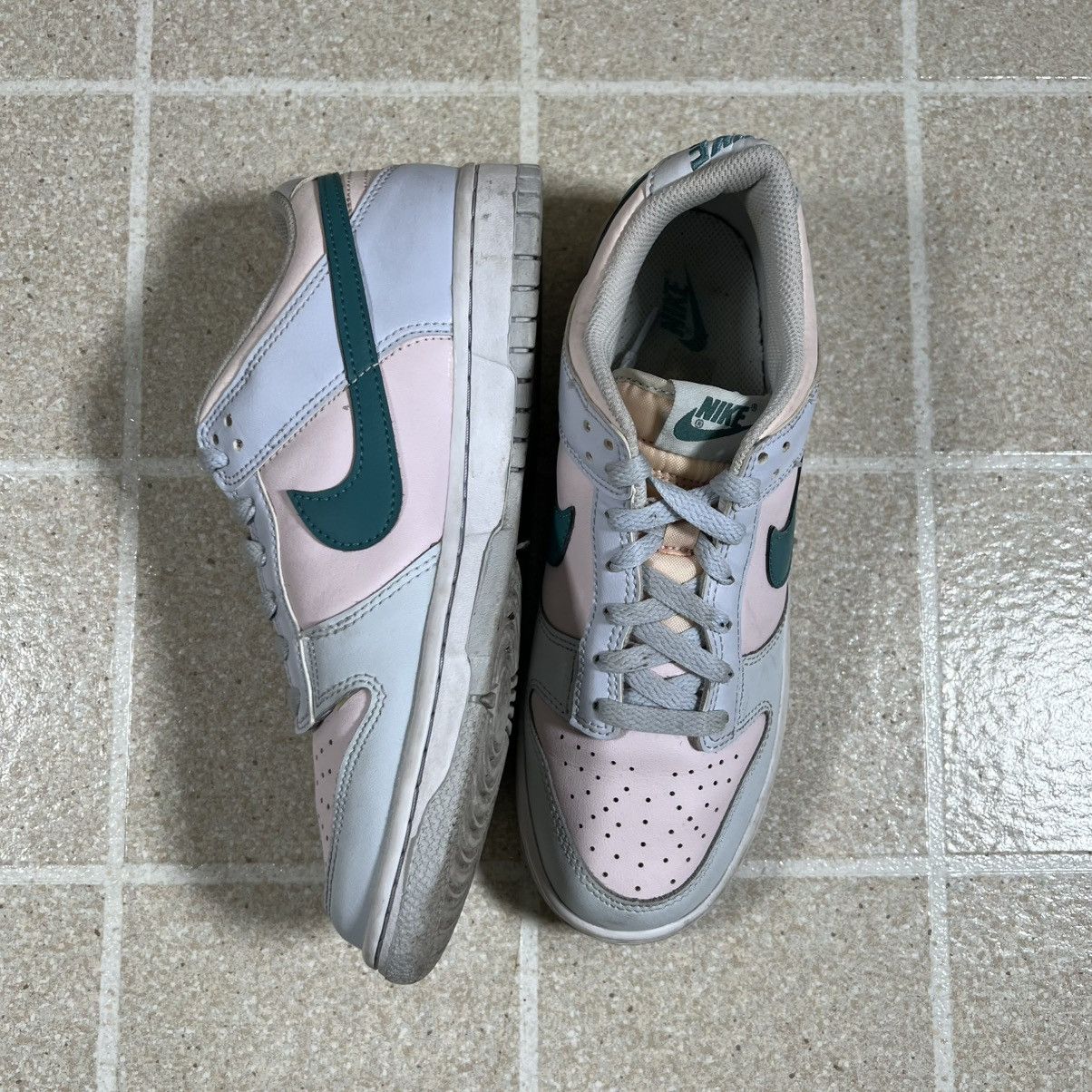 Nike Nike Dunk Low Mineral Teal Shoes Grey Teal Pink Leather Size US 8.5 / IT 38.5 - 3 Thumbnail