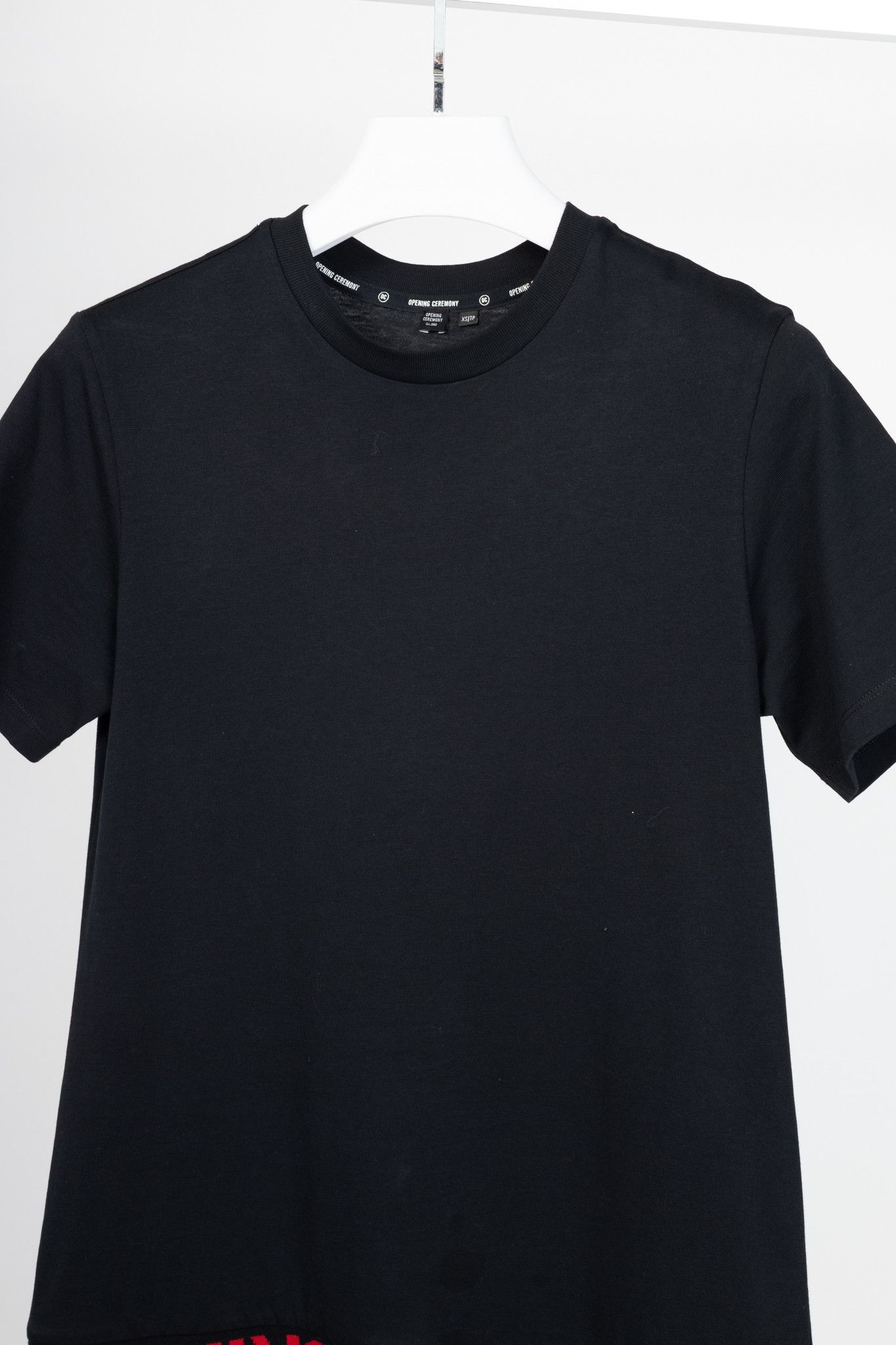 Opening Ceremony Opening Ceremony Black Cotton Flared-Hem Logo T-Shirt Dress Size XS / US 0-2 / IT 36-38 - 3 Thumbnail