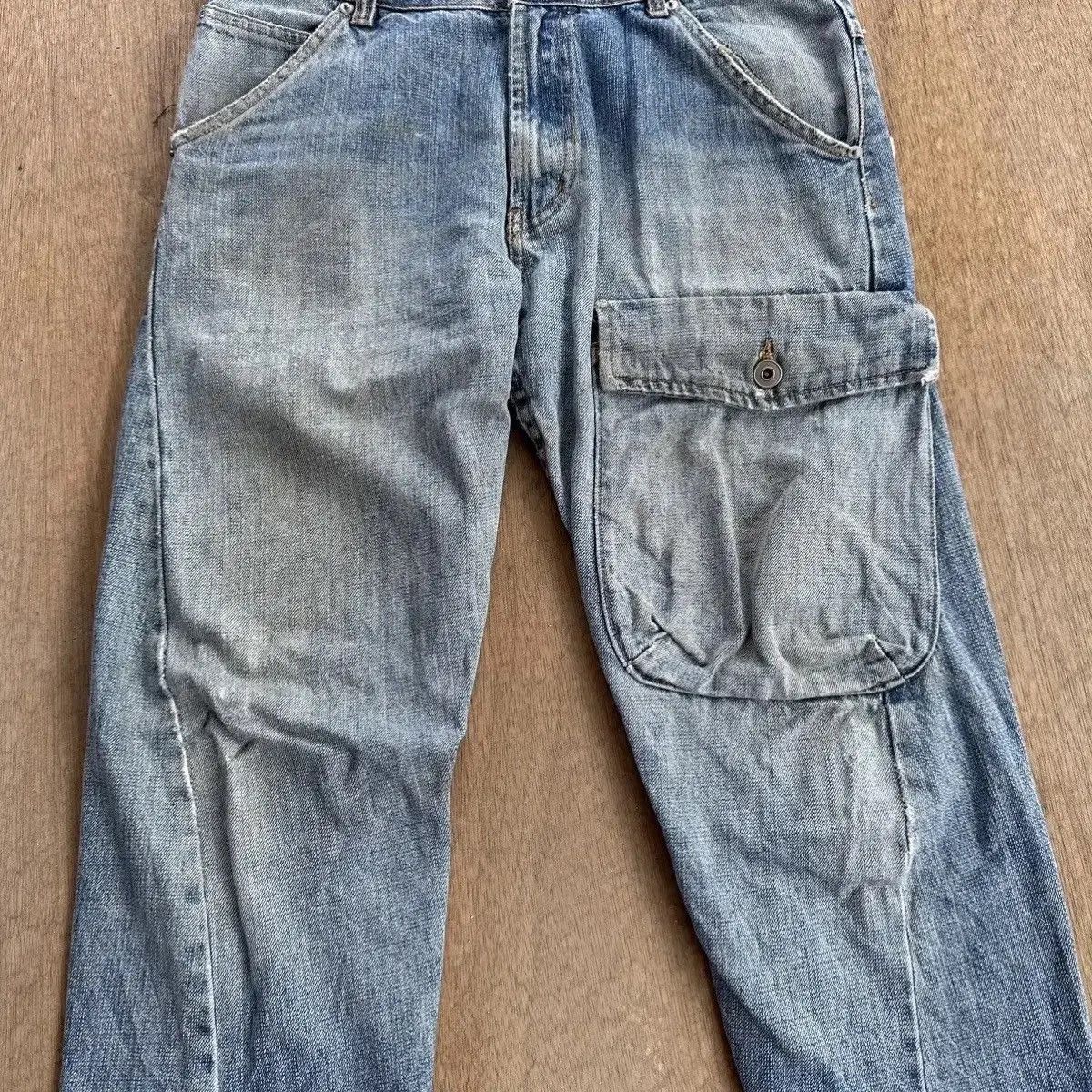 If Six Was Nine STEALS VINTAGE AFT JEAN REDLINE CURVE/BANANA LEG DENIM PANTS Size US 30 / EU 46 - 3 Thumbnail