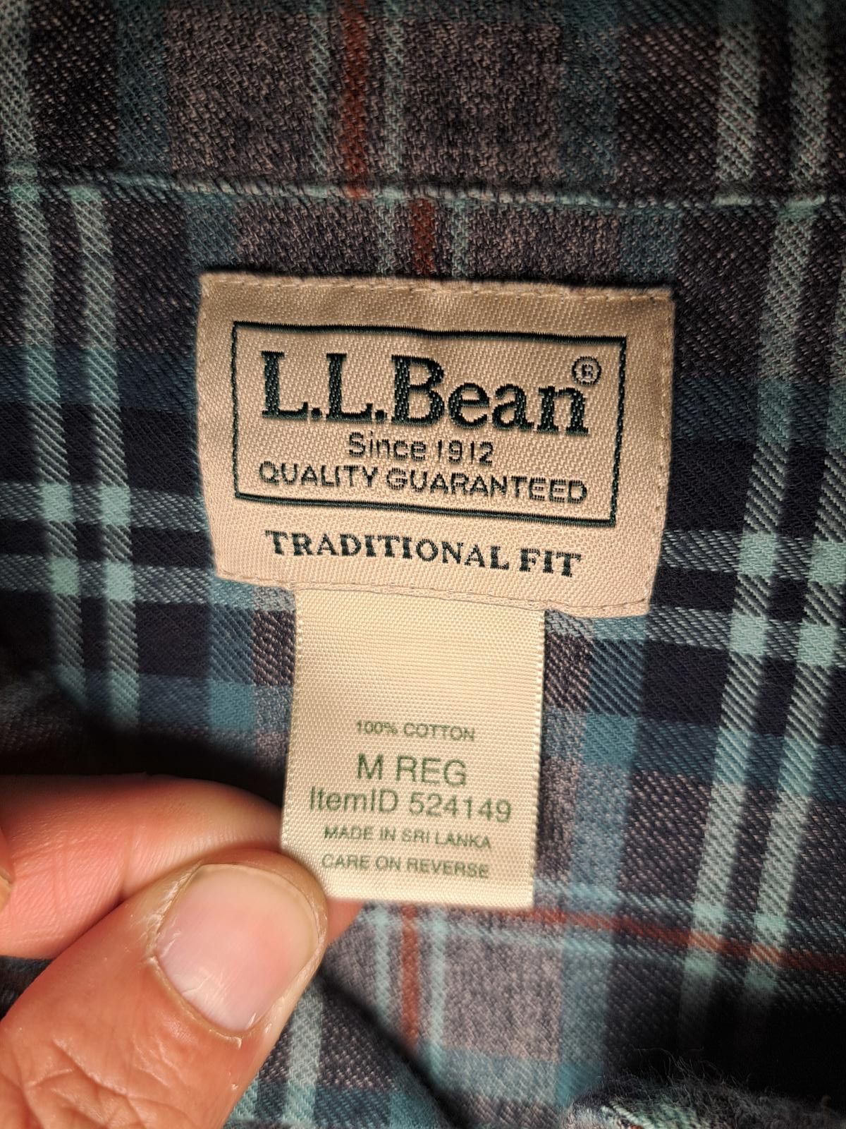 L.L. Bean LL Bean Button Up Flannel Shirt Mens Medium Multicolor Plaid Size US M / EU 48-50 / 2 - 2 Thumbnail