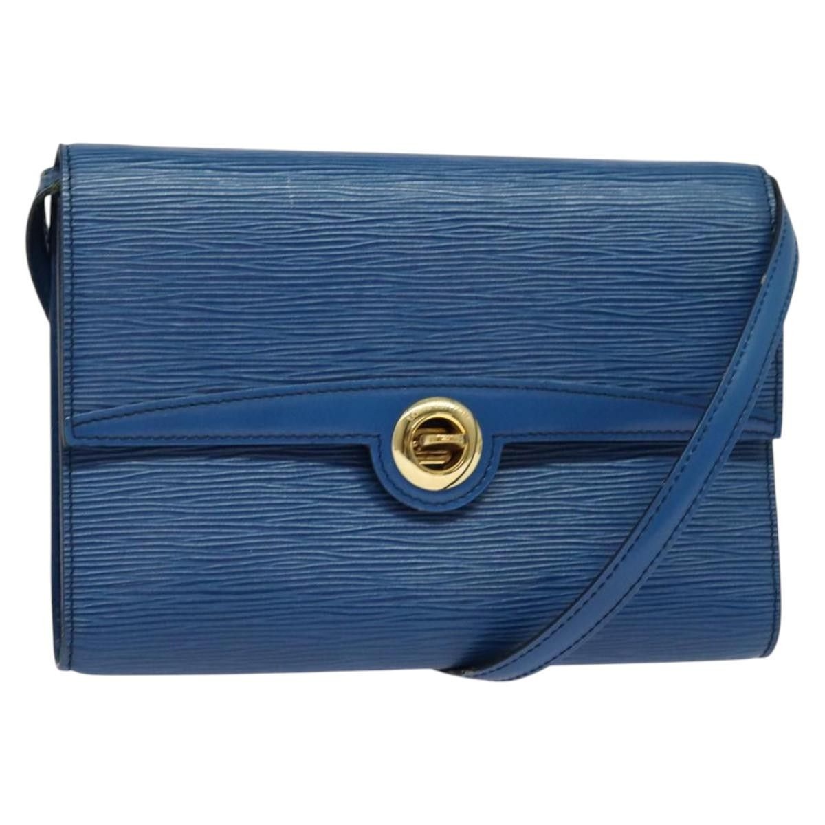 Louis Vuitton LOUIS VUITTON Epi Pochette Arche Shoulder Bag Blue M52575 Size ONE SIZE - 1 Thumbnail