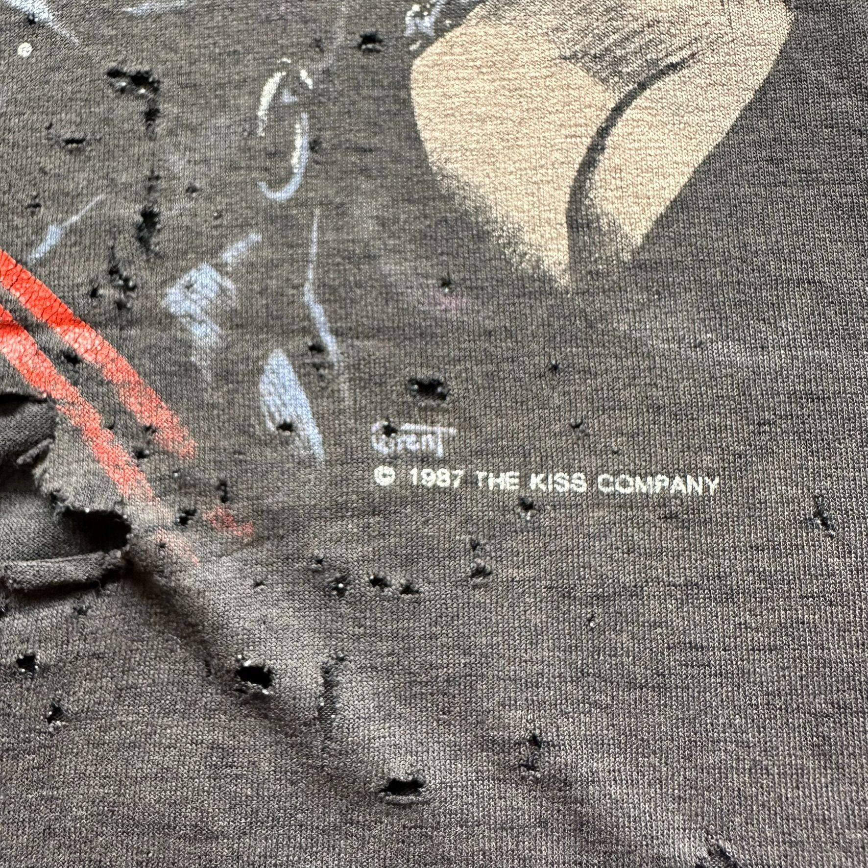 KISS Vintage 80s KISS Dirty Job T-Shirt Gene Simmons Single Stitc Size US L / EU 52-54 / 3 - 3 Thumbnail