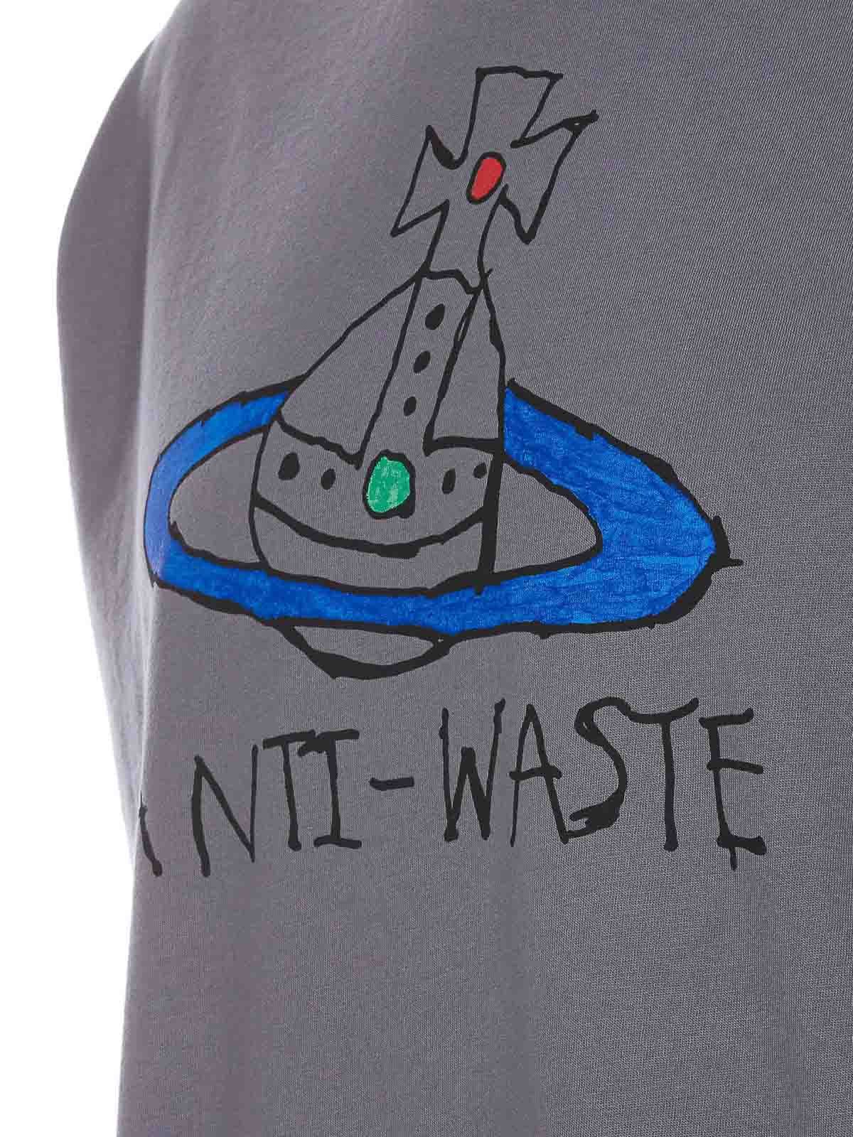 Vivienne Westwood o1srvl11e0326 Classic T-Shirt in Grey Size US L / EU 52-54 / 3 - 3 Thumbnail