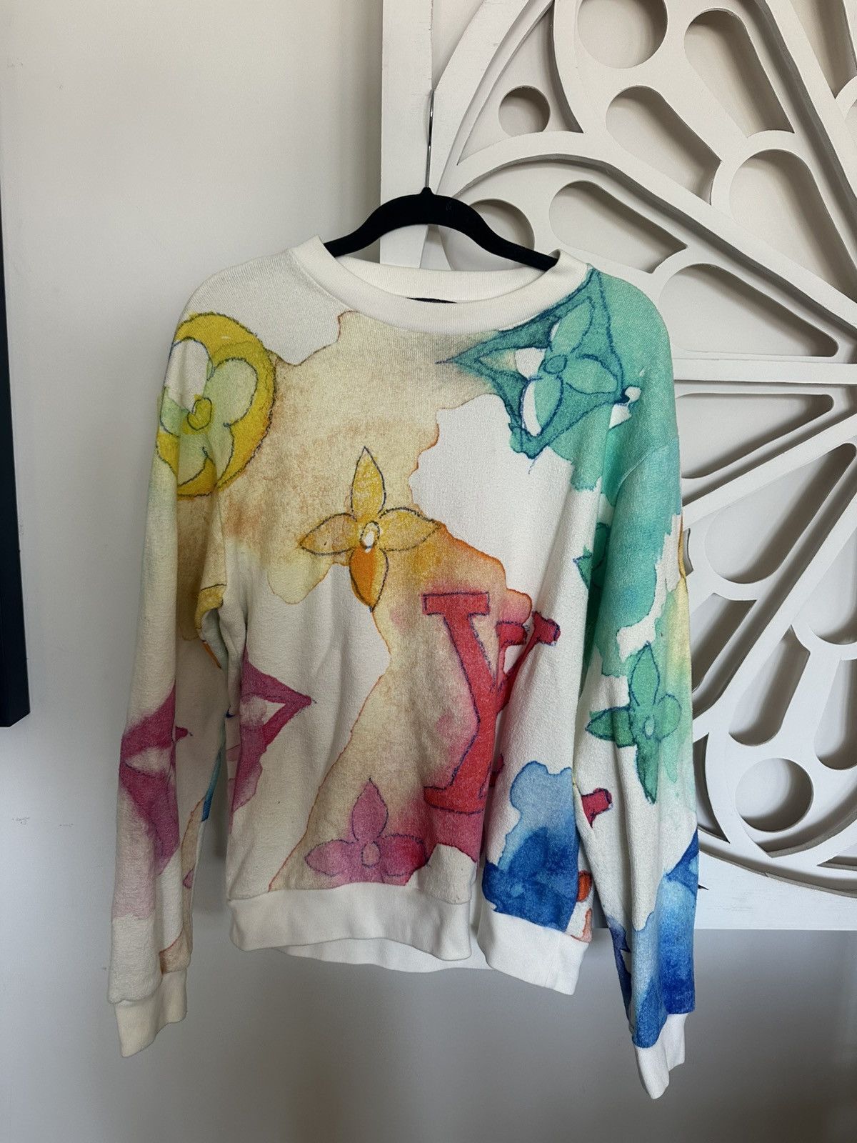 Louis Vuitton Louis Vuitton Watercolor Monogram Sweatshirt – Size L Size US L / EU 52-54 / 3 - 1 Thumbnail