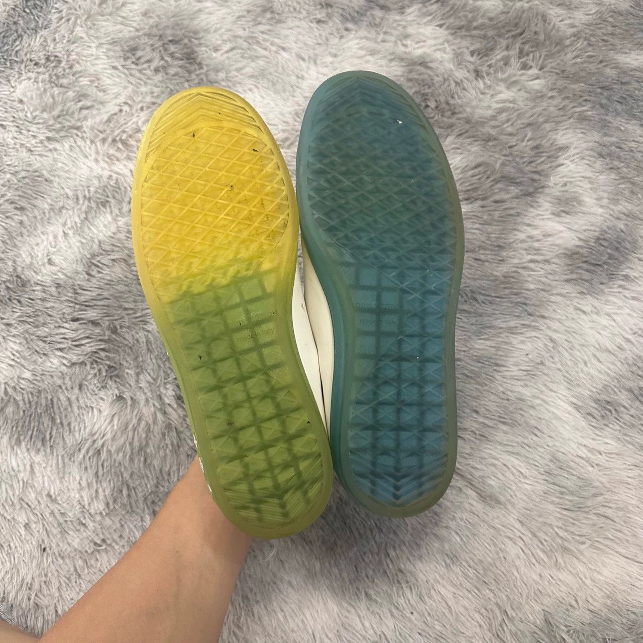 Louis Vuitton LV Monogram white blue green sneakers 7 95 New Size US 7 / EU 40 - 8 Thumbnail