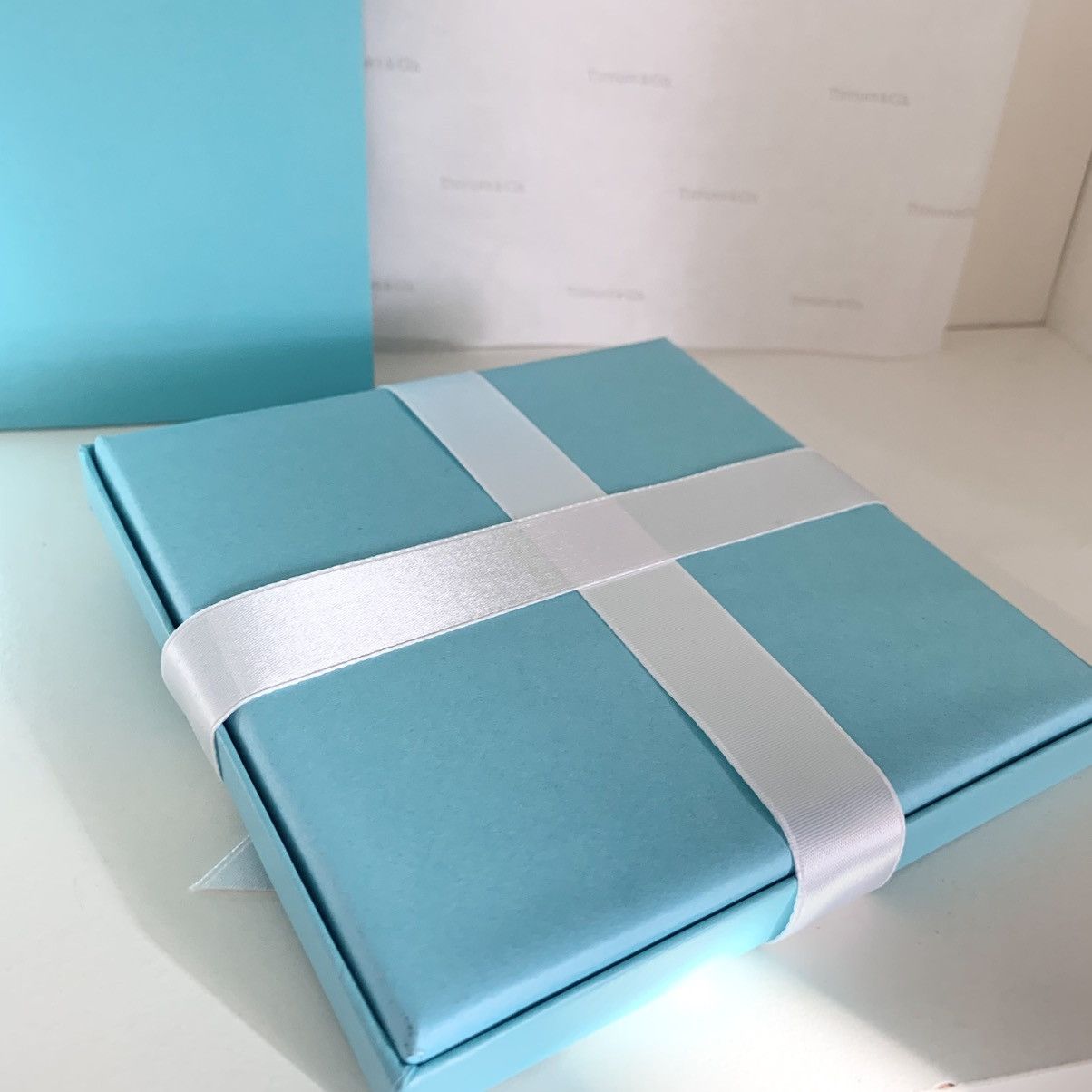 Tiffany & Co. Tiffany & Co. Gift Set Box Bag Ribbon Card Full Set Large Size ONE SIZE - 5 Thumbnail