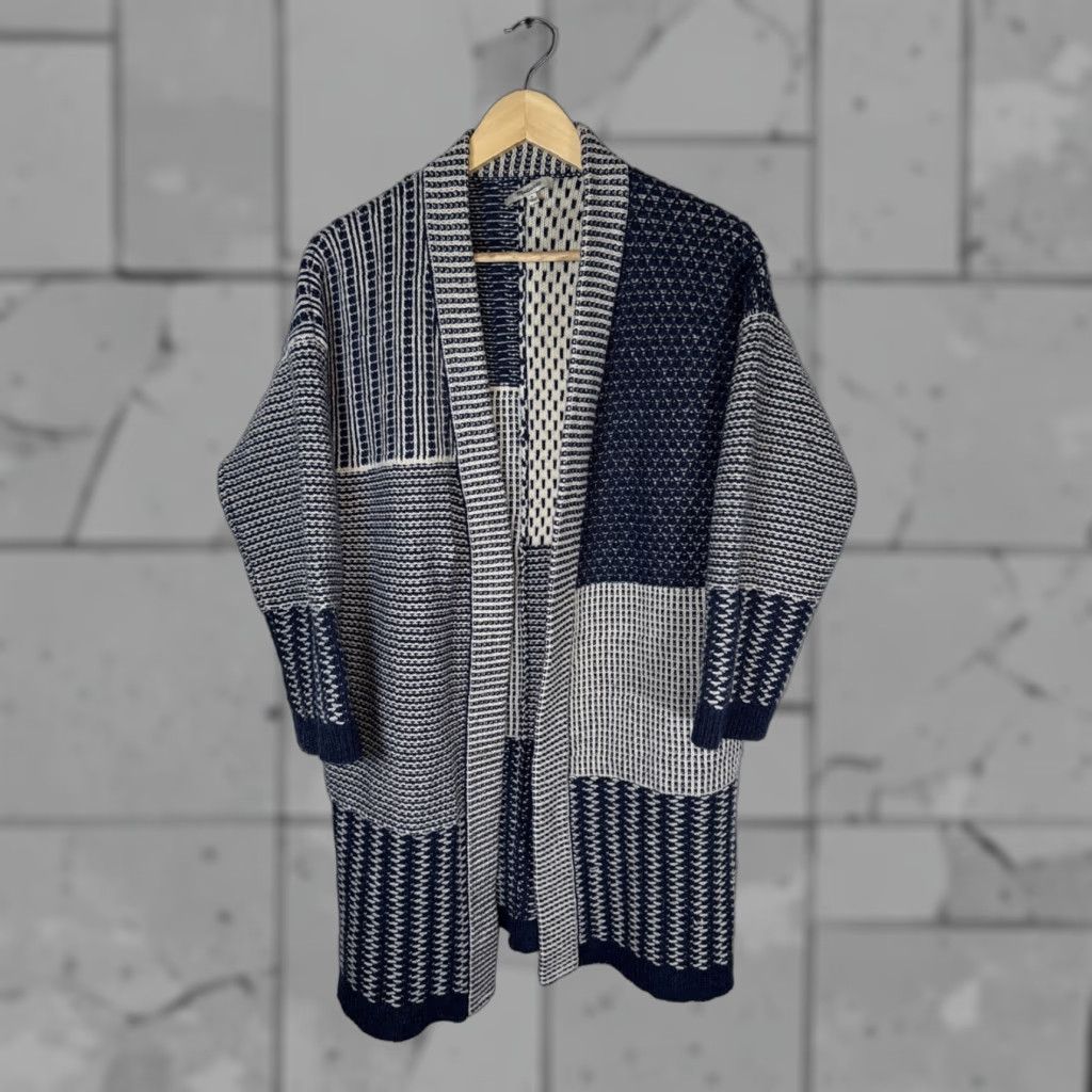 Madewell Madewell Cardigan Sweater Open Front 100% Merino Wool Blue Women S Knit Tight-Wool Vintage No (remove N/A) Size S / US 4 / IT 40 - 1 Thumbnail