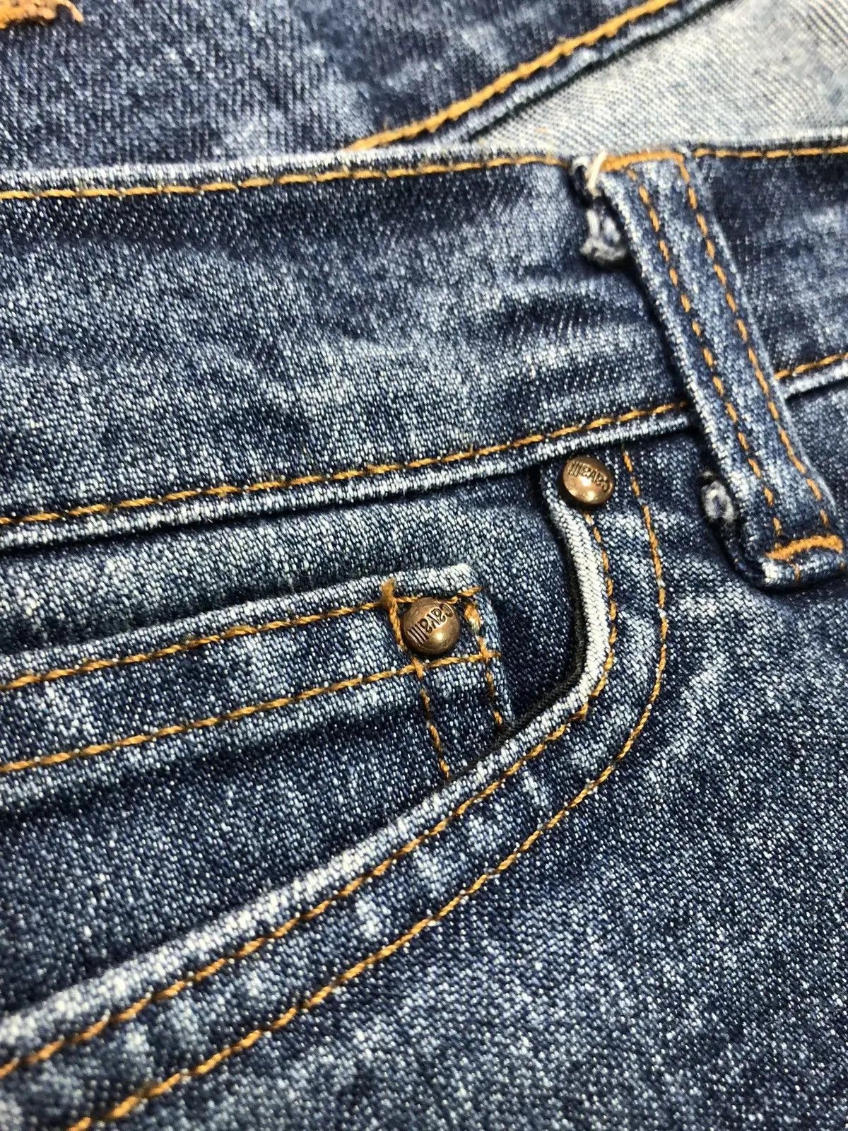Just Cavalli JUST CAVALLI Vintage Luxury Avantgarde Blue Denim Jeans Hype Size 29" - 5 Thumbnail