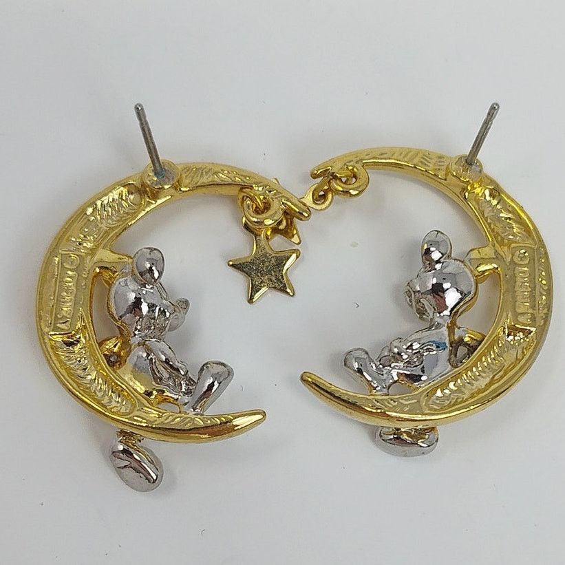 Disney Disney Mickey Mouse Sitting on the Moon Earrings Size ONE SIZE - 8 Thumbnail