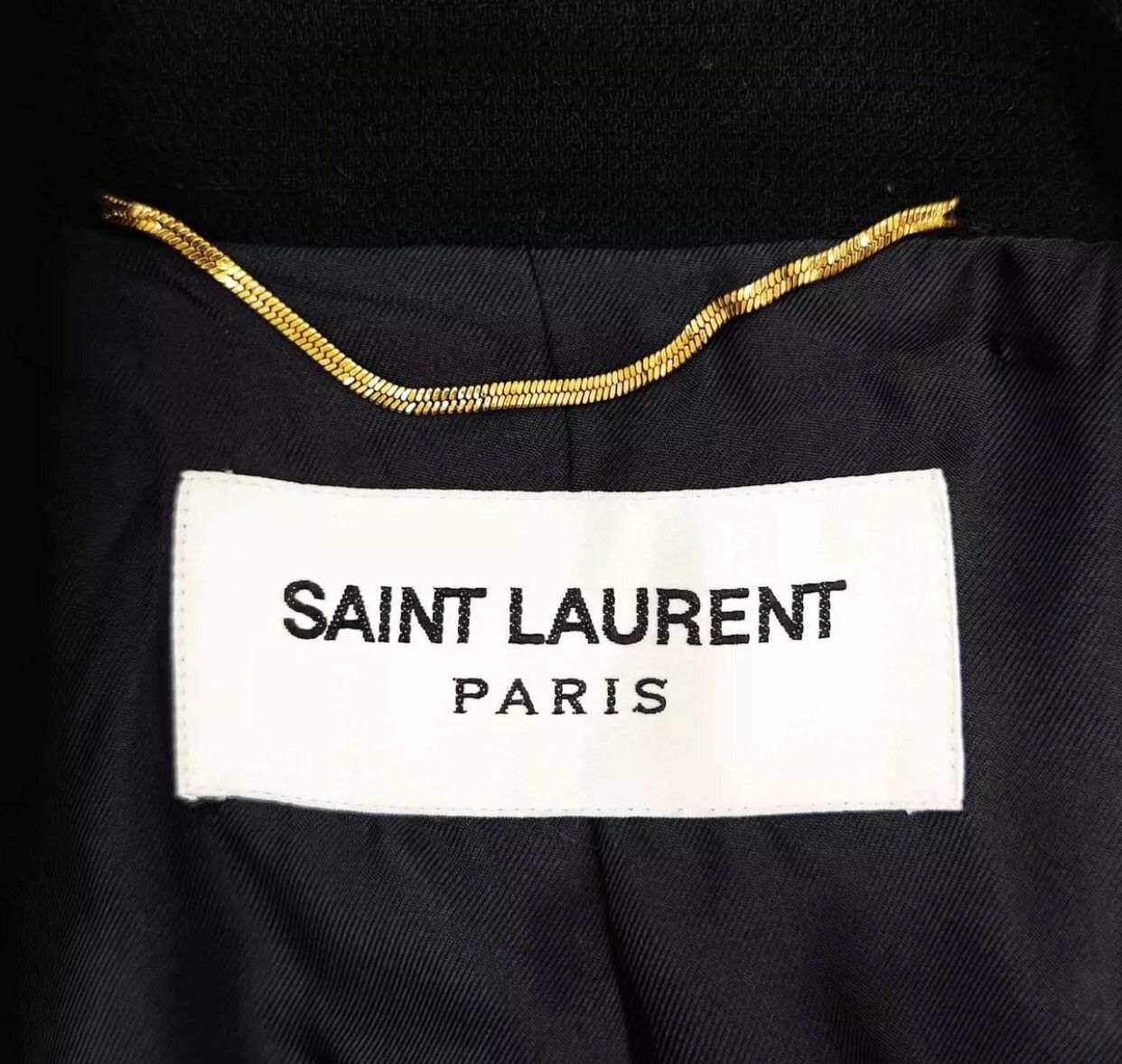 Saint Laurent Paris × Yves Saint Laurent Saint Laurent SLP runway style navy anchor gold button coat Size US S / EU 44-46 / 1 - 4 Thumbnail