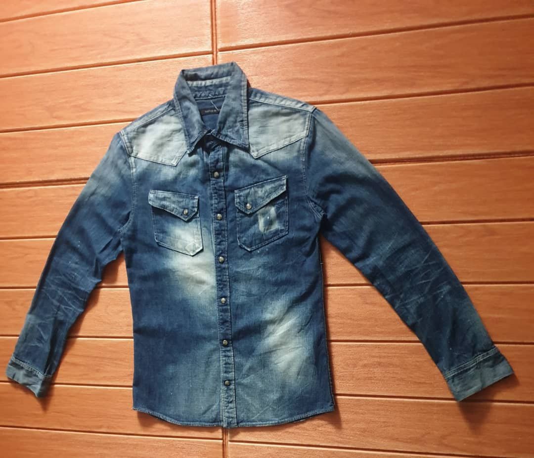 GOSTAR DE FUGA 💥Gostar de Fuga distressed Japanese style Western Shirt Size US S / EU 44-46 / 1 - 5 Thumbnail