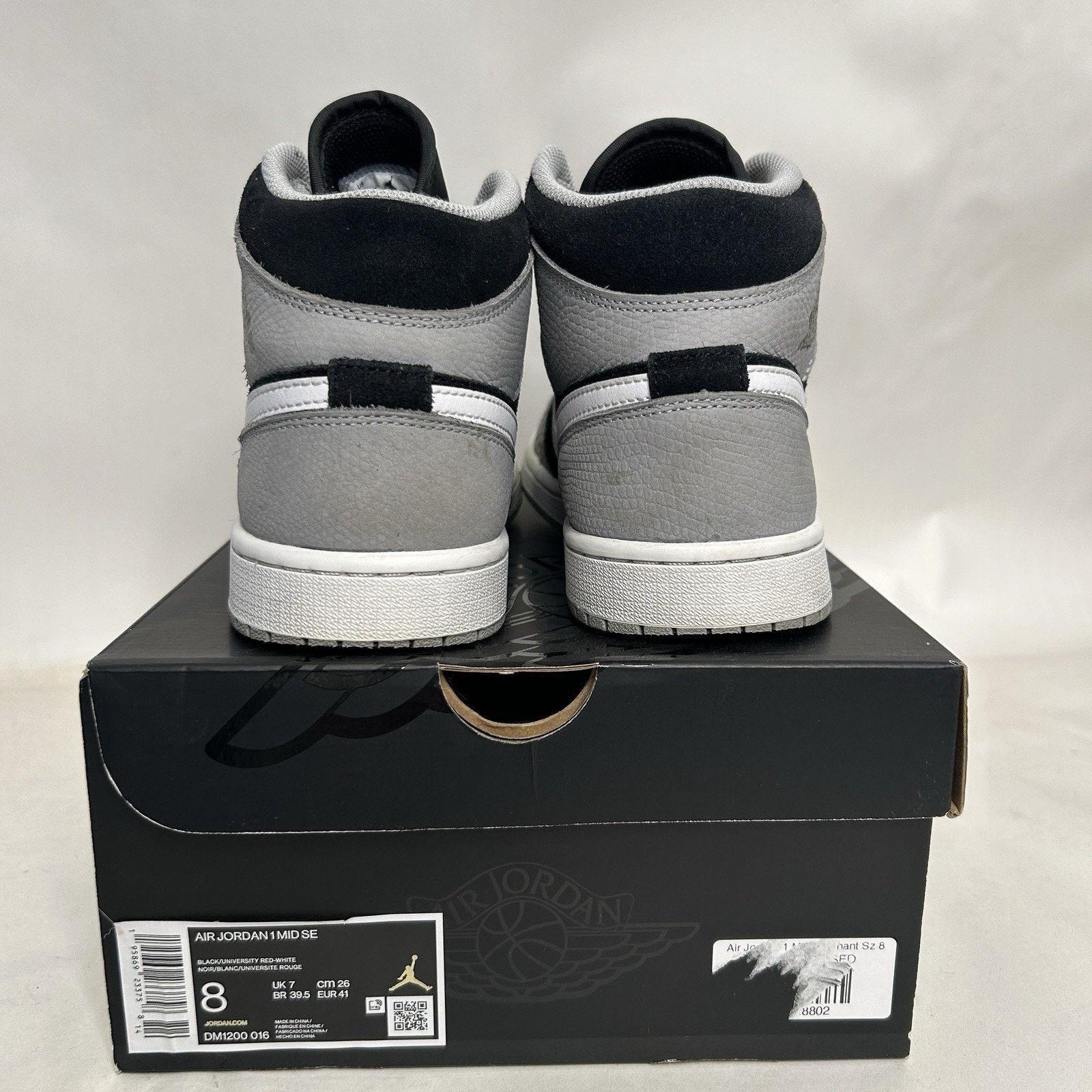 Jordan Brand Nike Air Jordan 1 Mid Retro SE “Elephant Toe/Cement Grey” Size US 8 / EU 41 - 4 Thumbnail