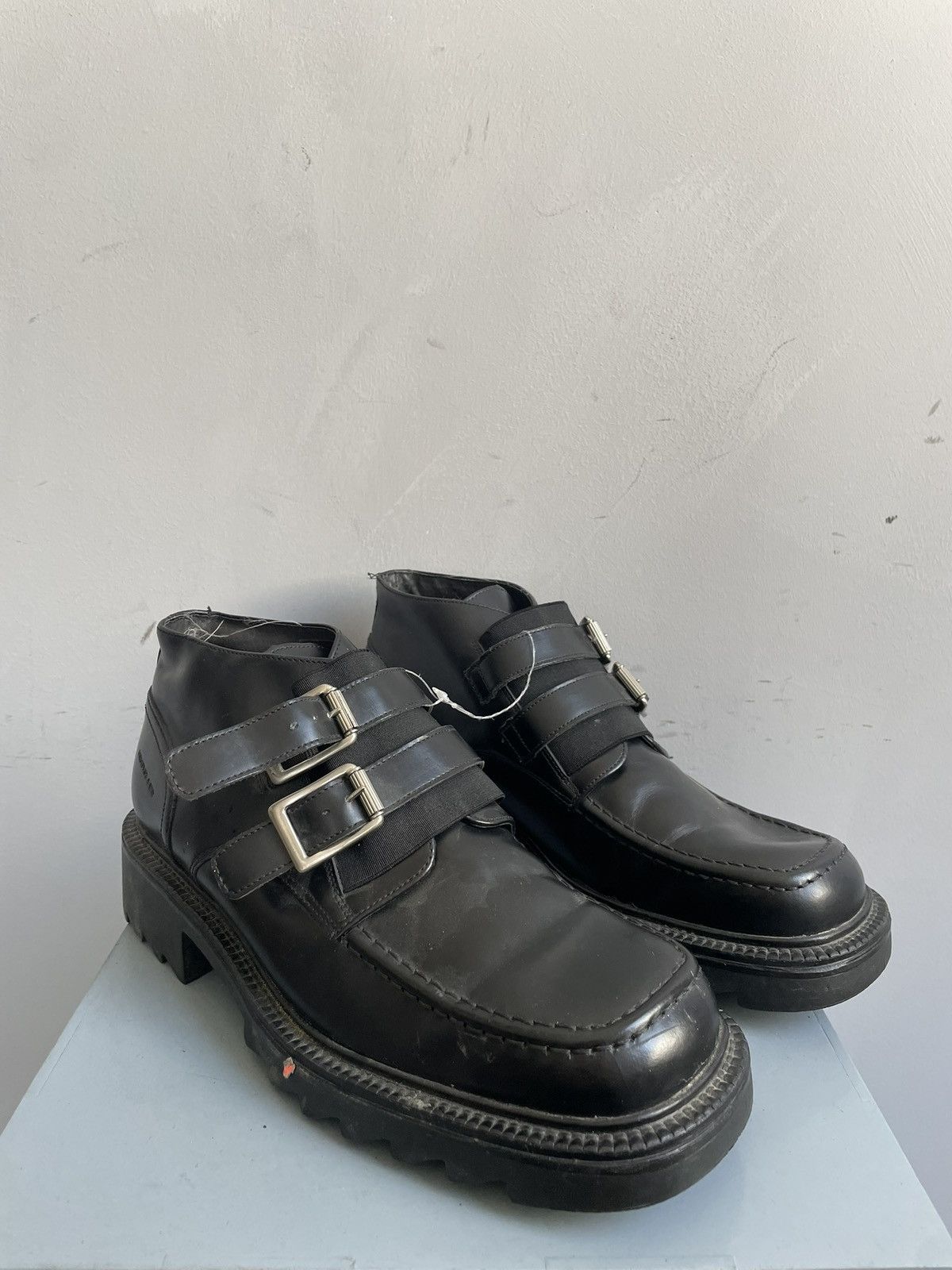 Harley Davidson Rubber platform boots y2k opium New Rock style hype Size US 10 / EU 43 - 2 Thumbnail