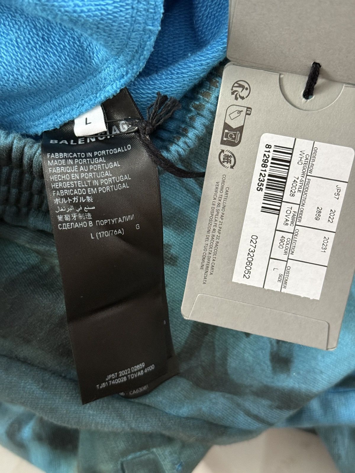 Balenciaga Balenciaga SS23 Blue Skater Graffiti Sweatpants Sz.L Size US 36 / EU 52 - 7 Thumbnail