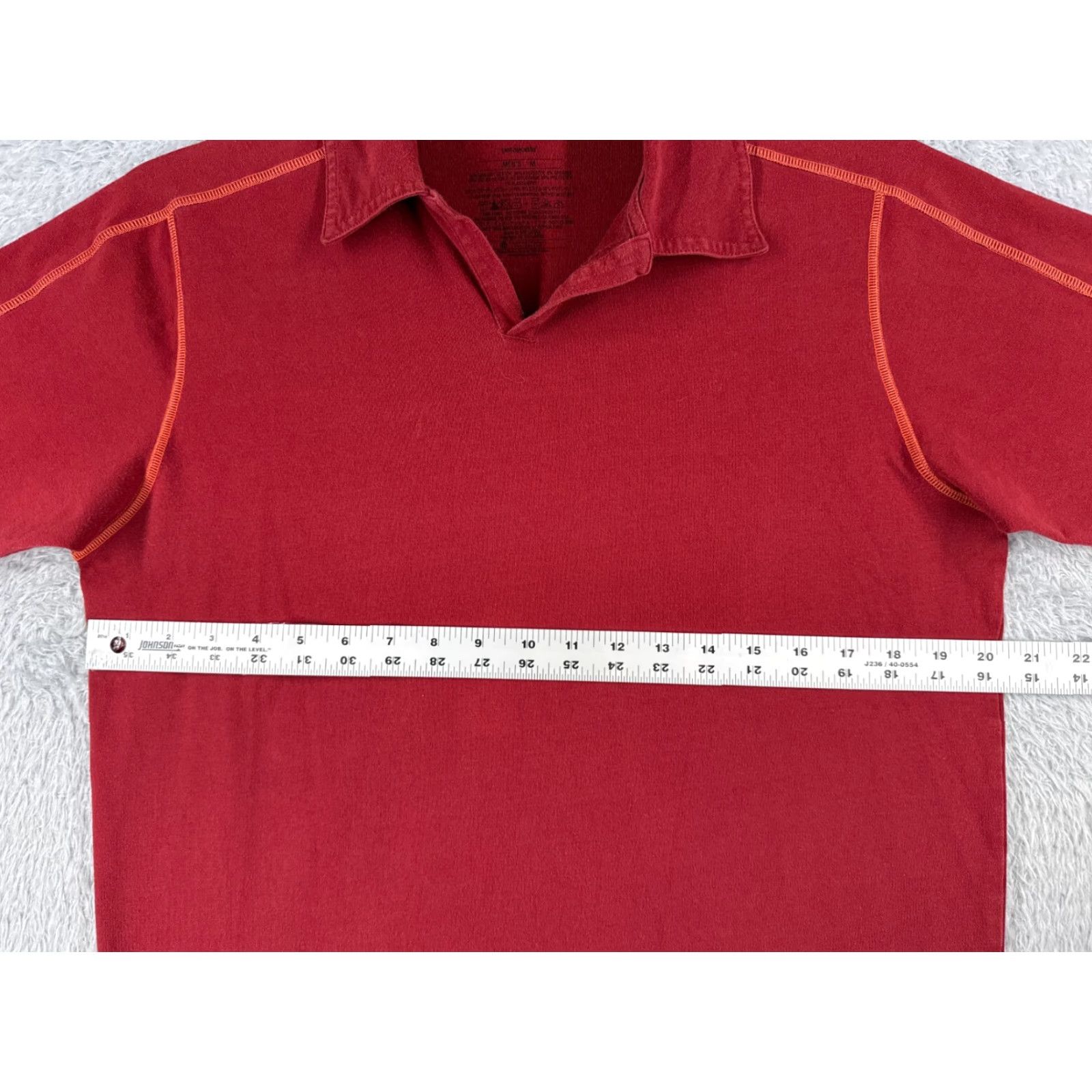 Patagonia Patagonia Polo Shirt Adult Medium Red Short Sleeve Polo Shirt, Patagonia, Red, Short Sleeve, Jersey, Regular Fit, Men, 36 in Chest, 26 in Length Size US M / EU 48-50 / 2 - 7 Thumbnail