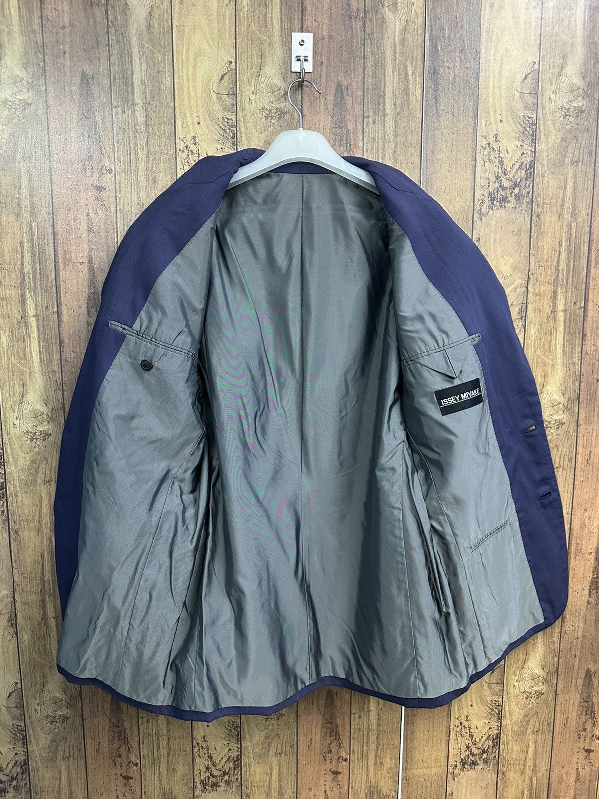 Issey Miyake Vintage Issey Miyake Blazer Faded Purple Jacket Z34 Size 40L - 3 Thumbnail