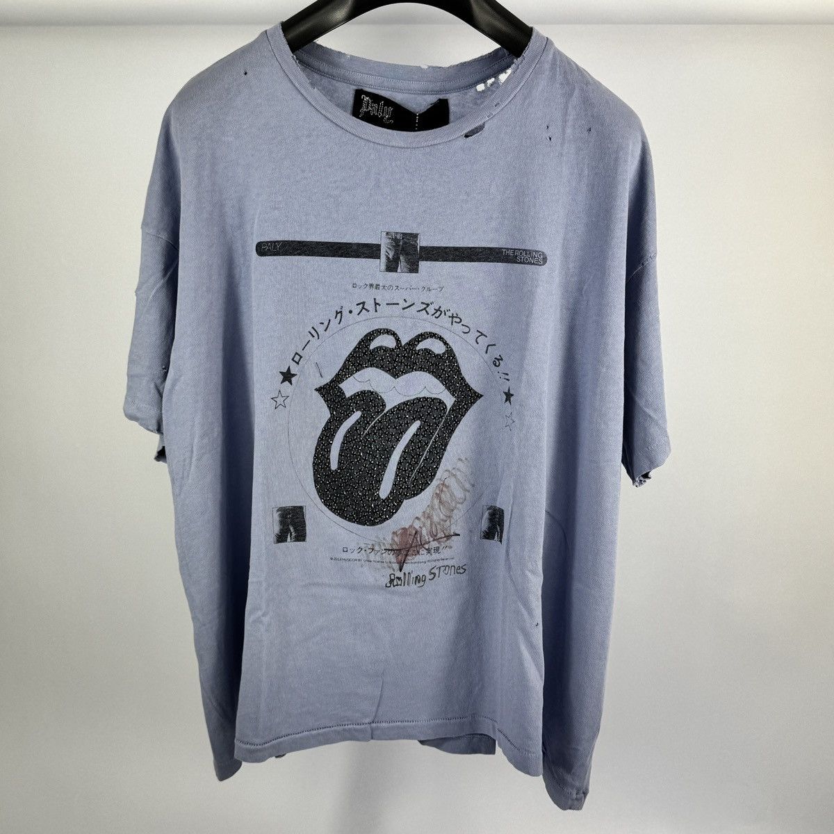 Paly Hollywood PALY ROLLING STONES RHINESTONE JAPAN T-SHIRT Size US XXL / EU 58 / 5 - 2 Thumbnail