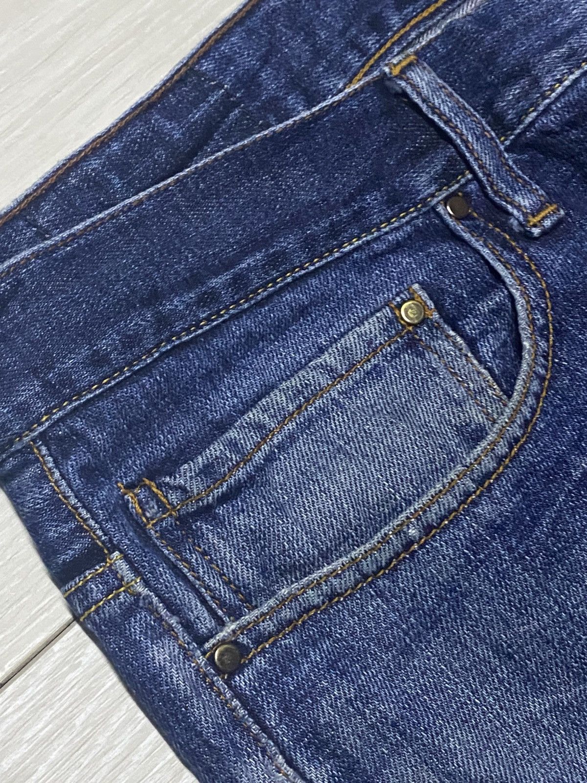 Japanese Brand Vintage Back Number Fade Wash Distressed Jeans Size US 34 / EU 50 - 8 Thumbnail
