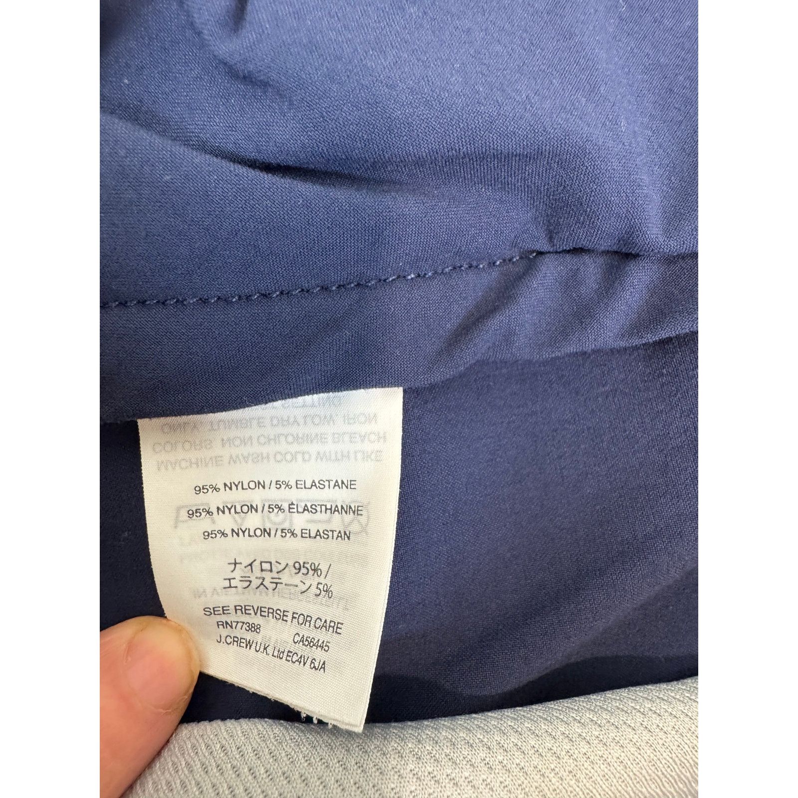 J.Crew J. Crew Stretch Chino Shorts Blue Nylon Men's Size 34 Size US 34 / EU 50 - 6 Thumbnail
