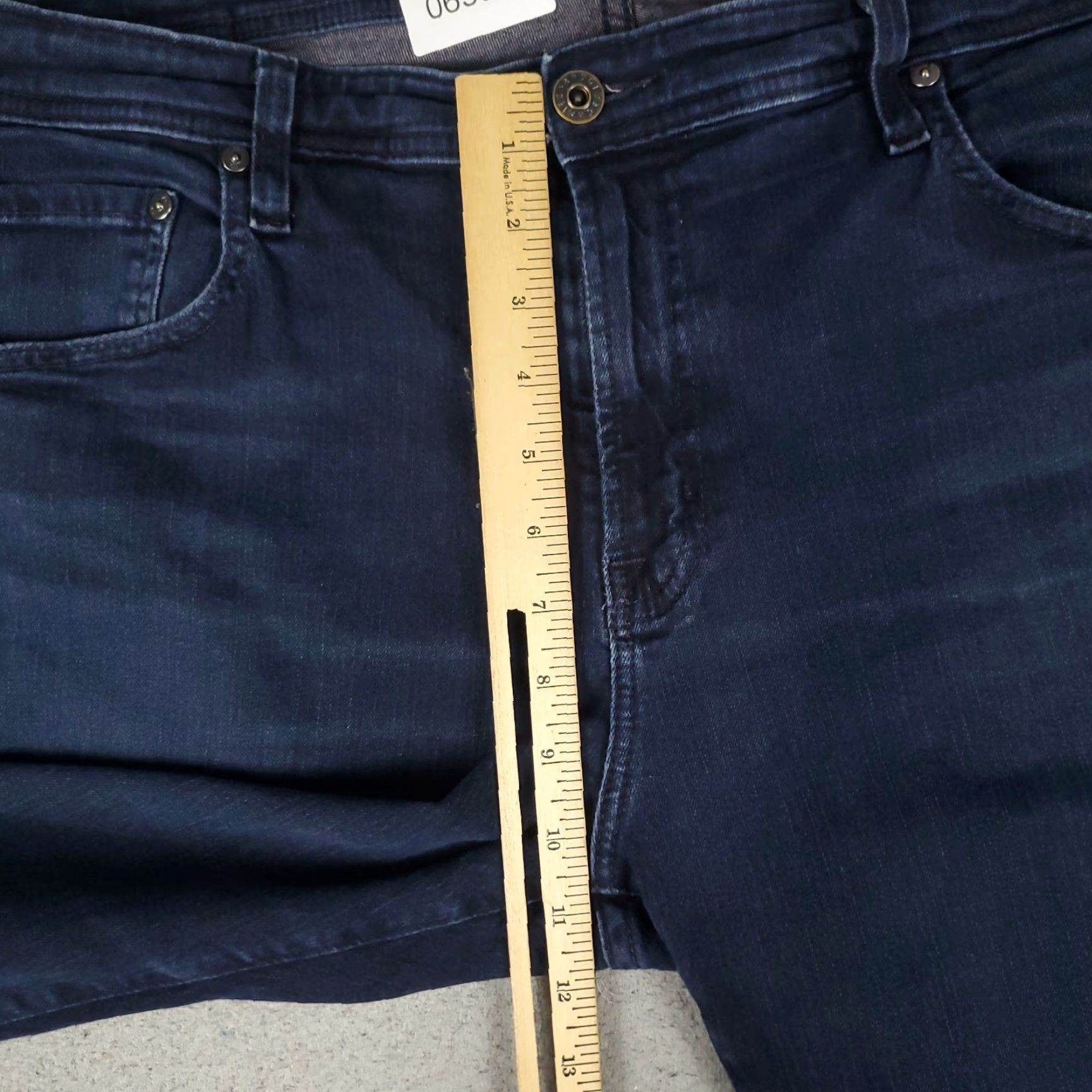 Vintage AG Adriano Goldschmied The Tellis Jeans Mens 38x29 Denim Regular Fit Blue 5-Pocket Logo Vintage No N/A Mens Size US 38 / EU 54 - 4 Thumbnail