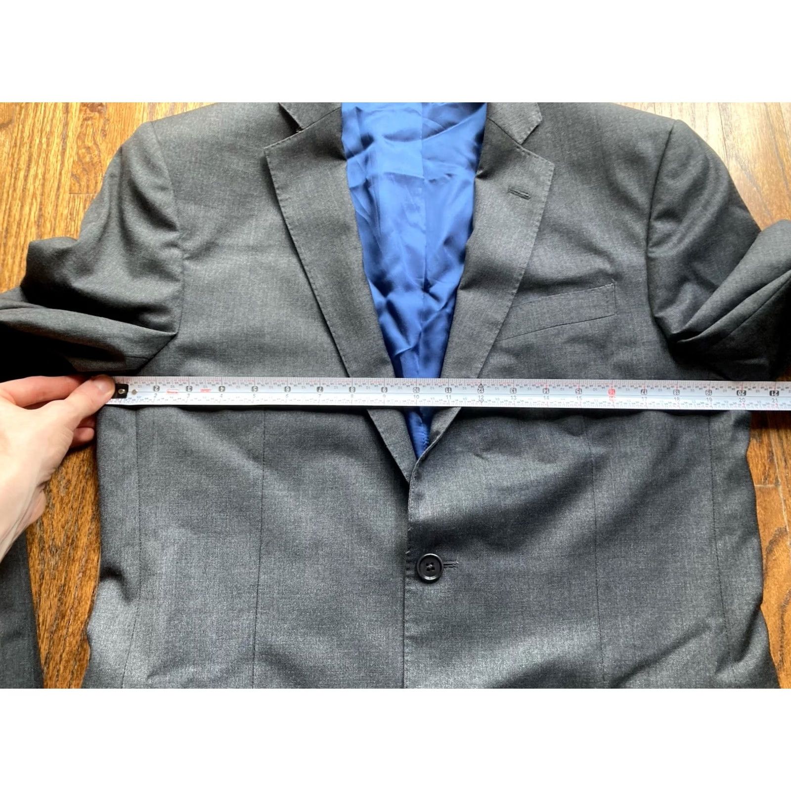 Brooks Brothers Brooks Brothers Blazer Mens 38R Gray Regent Brooksgate Vitale Barberis Wool Size 38R - 3 Thumbnail