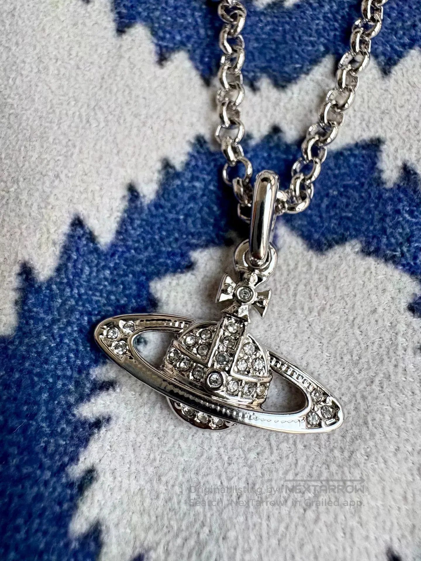Vivienne Westwood Vivienne Westwood Silver Saturn Necklace. Size ONE SIZE - 2 Thumbnail