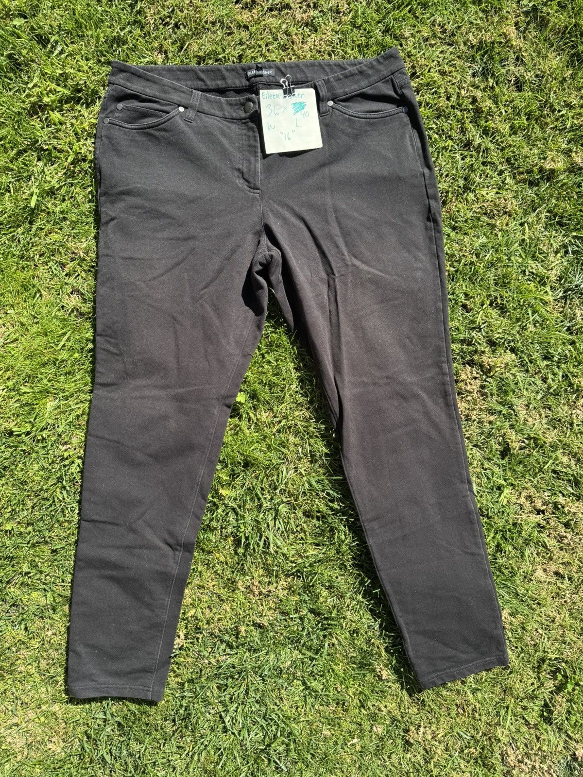 Eileen Fisher Eileen Fisher Skinny Size 38" / US 16 / IT 52 - 1 Thumbnail