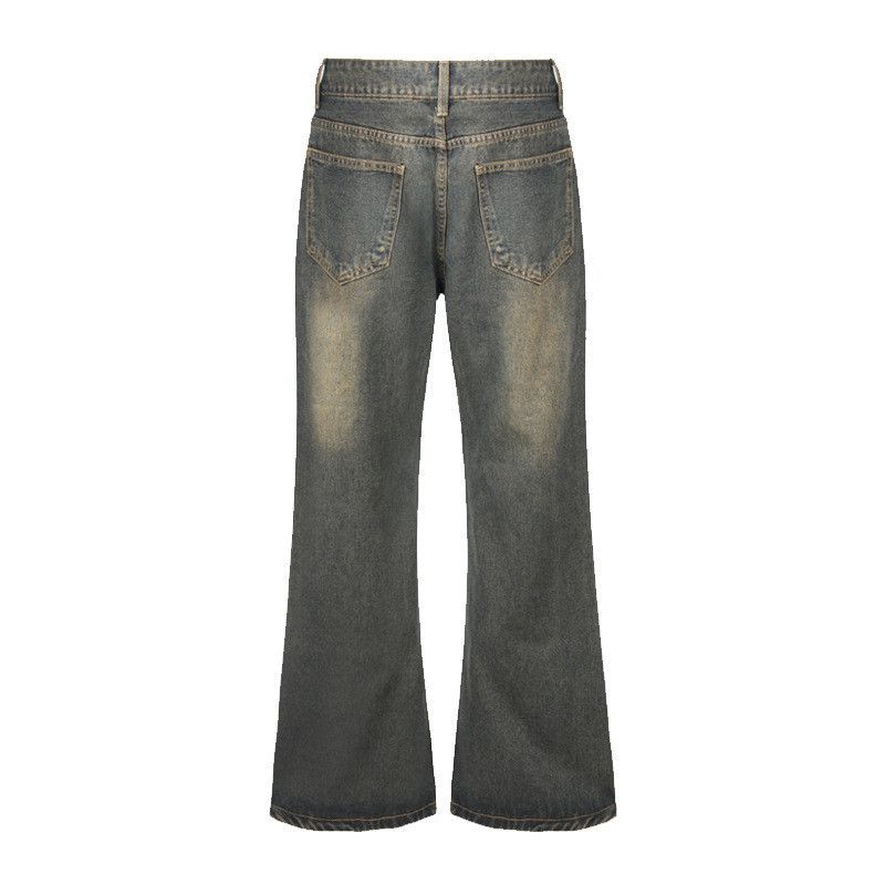 Vintage Men's hippie washed distressed flared jeans Size US 32 / EU 48 - 2 Thumbnail