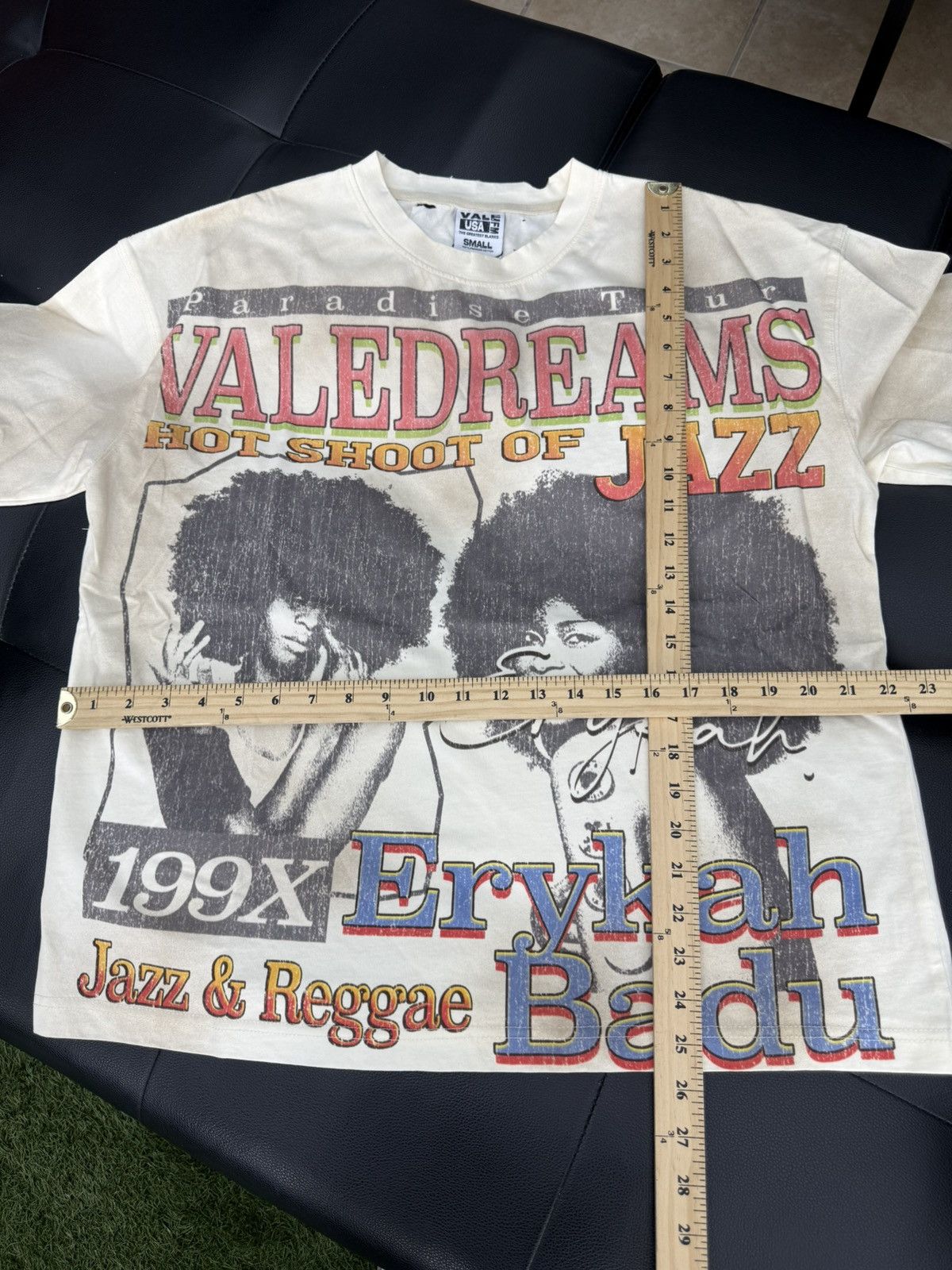 Vale Valley Jazz White Tee Shirt Size Small (NEW) Size US S / EU 44-46 / 1 - 5 Thumbnail