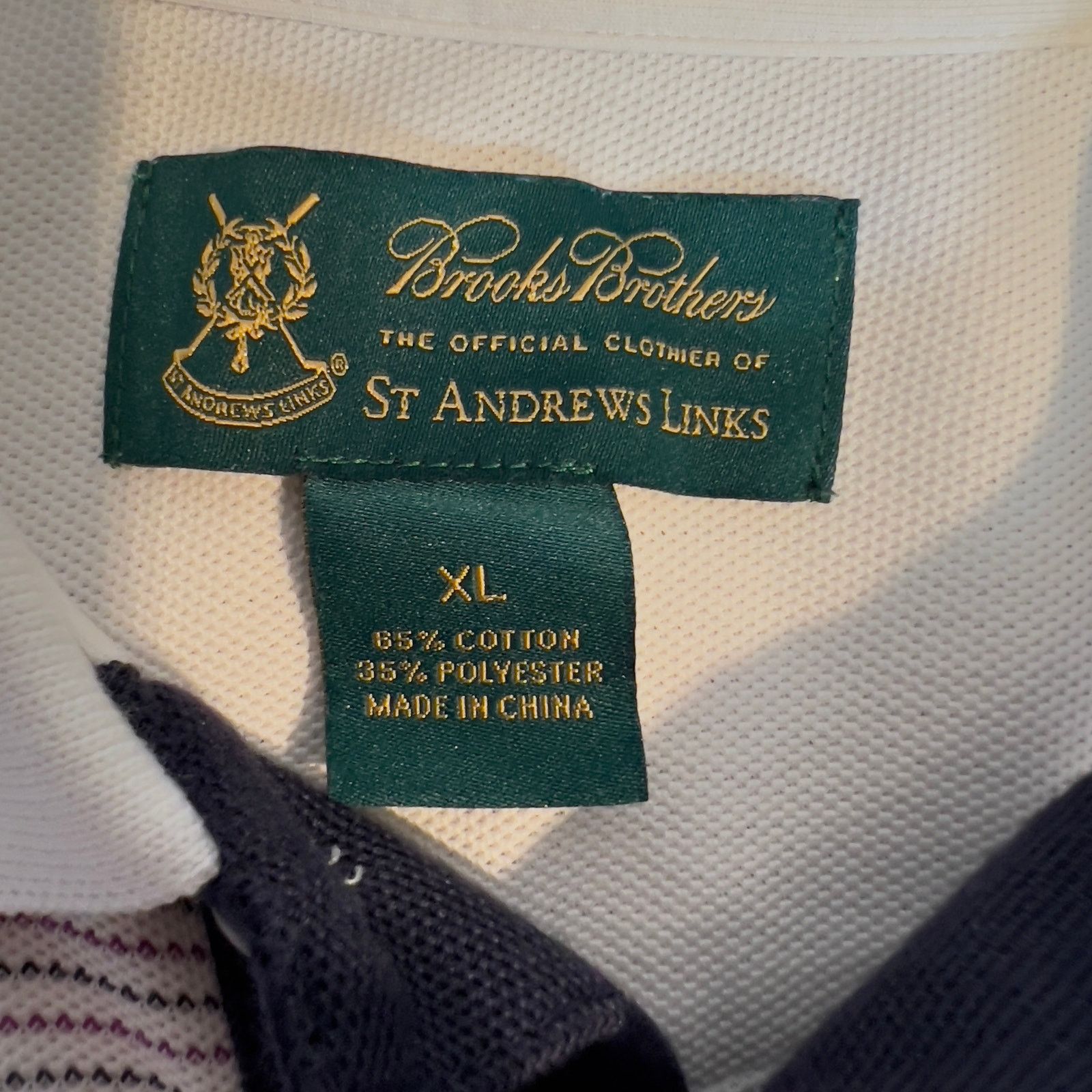 Brooks Brothers Brooks Brothers X St Andrews Links Polo Shirt Men XL Purple Size US XL / EU 56 / 4 - 2 Thumbnail