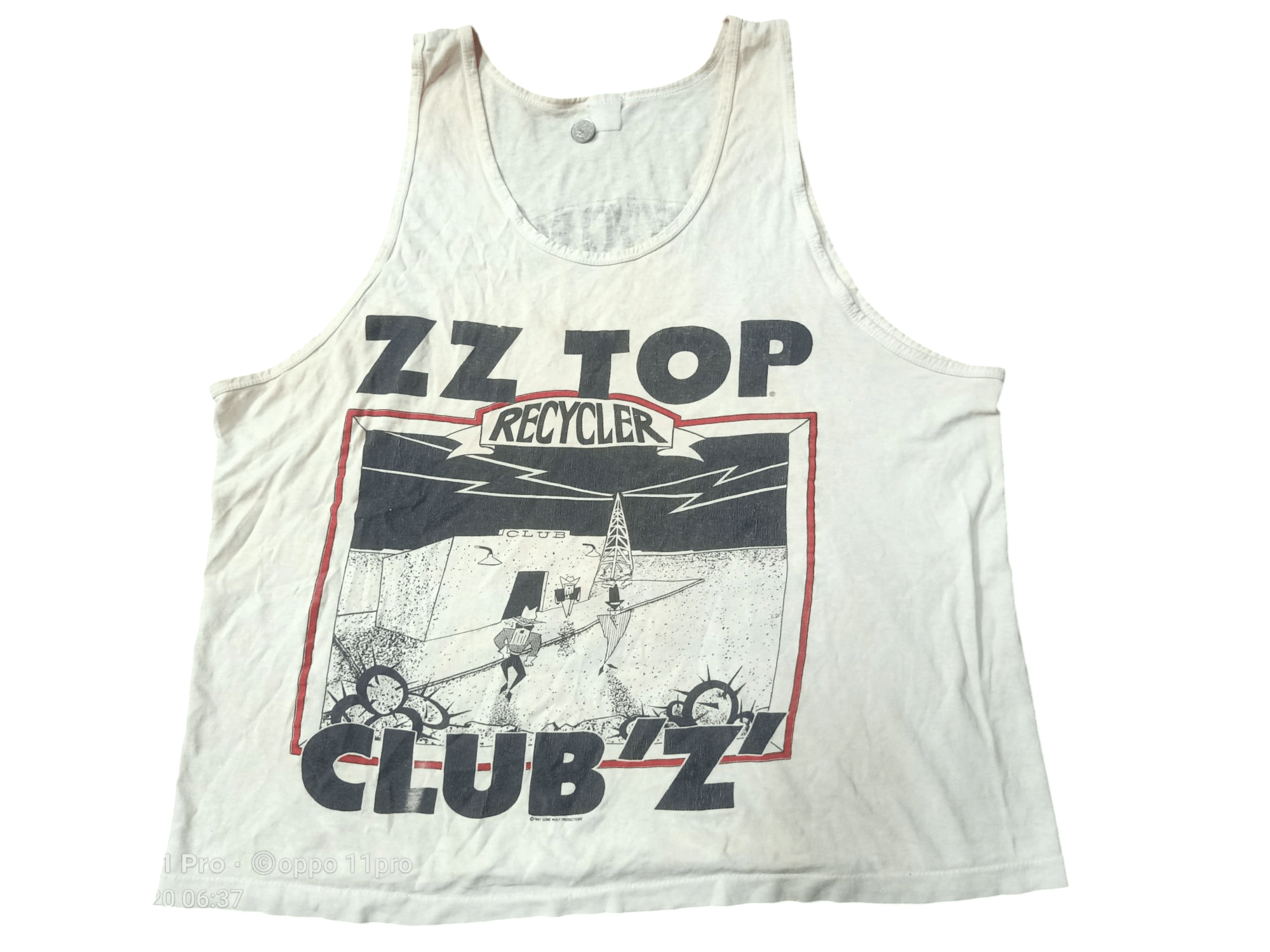 Band Tees × Vintage Zz TOP Vintage Sleevelless 91' Tour Tank top Size US L / EU 52-54 / 3 - 1 Thumbnail