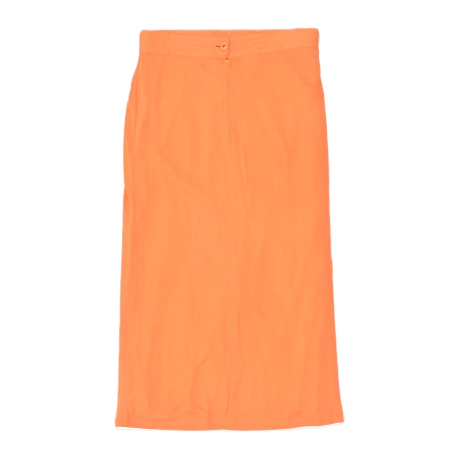 Vintage VINTAGE Womens Maxi Skirt Medium Orange Viscose W28 Size 28" / US 6 / IT 42 - 2 Thumbnail