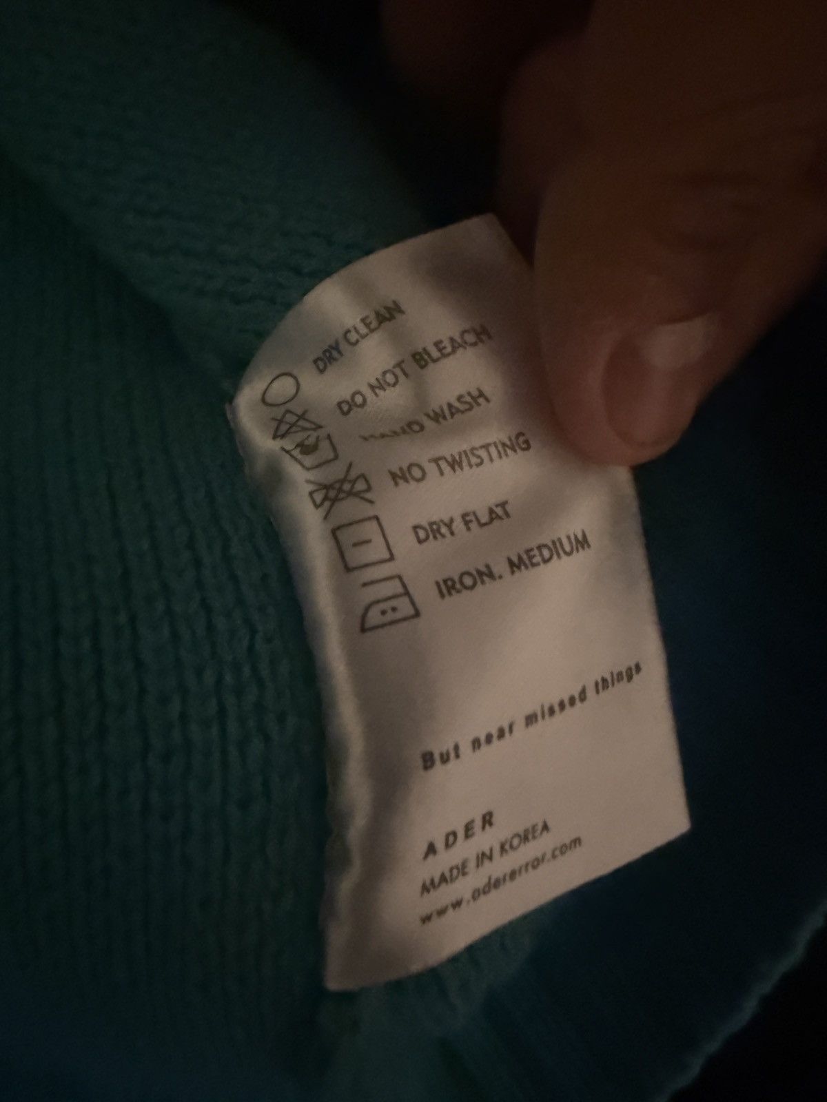 Ader Error ADER error Blue Wool Dery Polo oversized Size US L / EU 52-54 / 3 - 7 Thumbnail