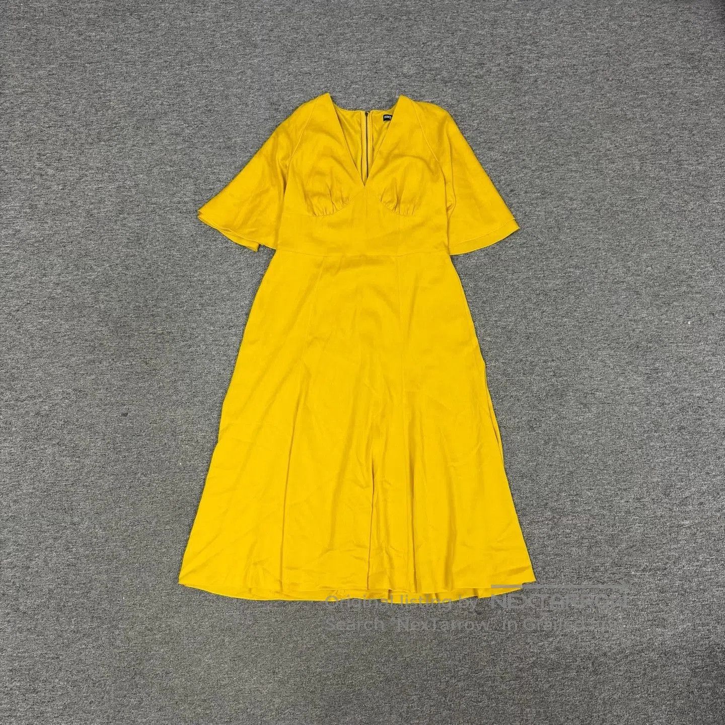 Dolce & Gabbana Dolce & Gabbana Yellow Silk Dress IT48. Size L / US 10 / IT 46 - 2 Thumbnail
