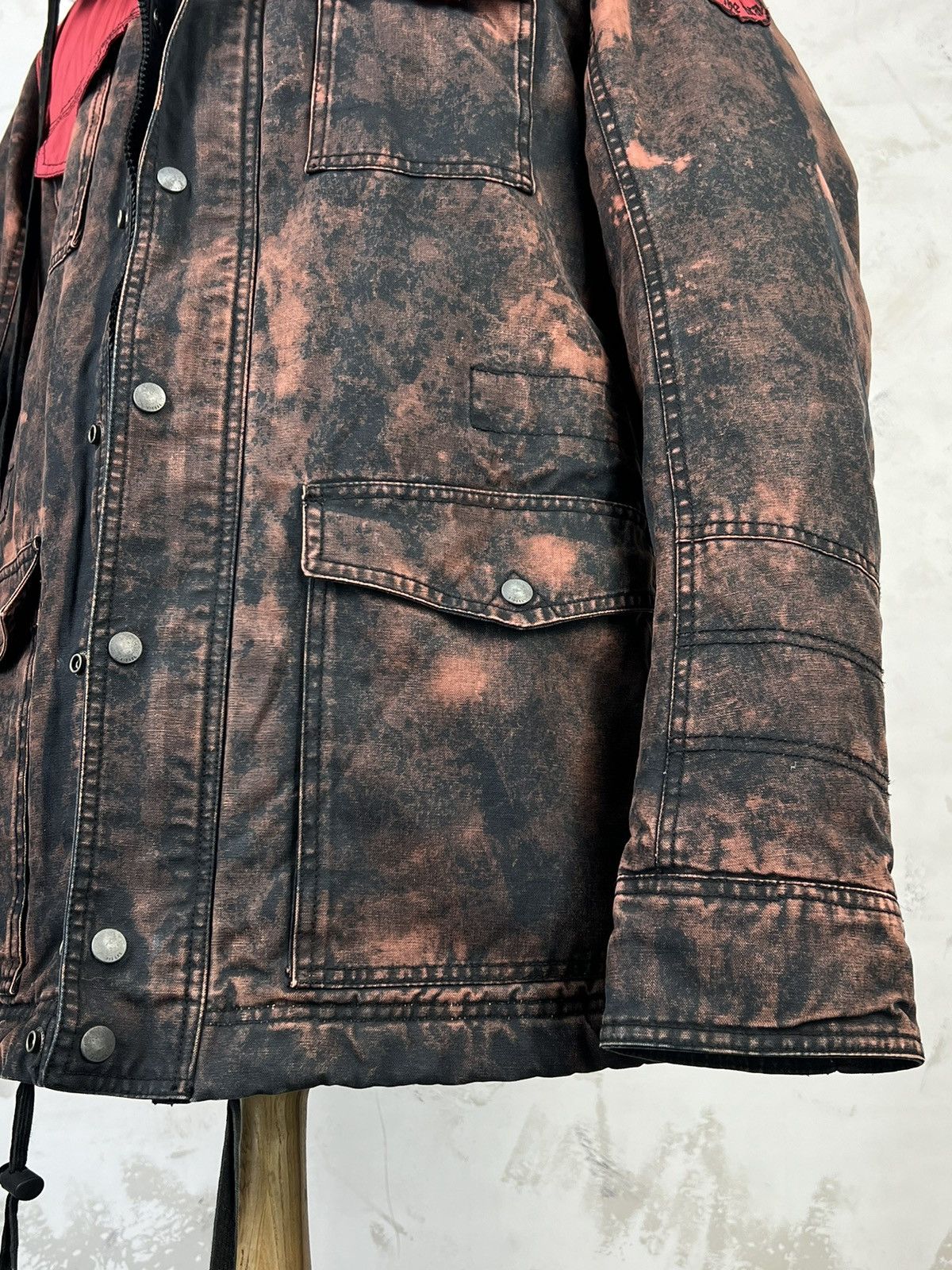 Diesel Vintage Diesel Custom Hooded Jacket Utility Coat Size M - L Size US S / EU 44-46 / 1 - 4 Thumbnail