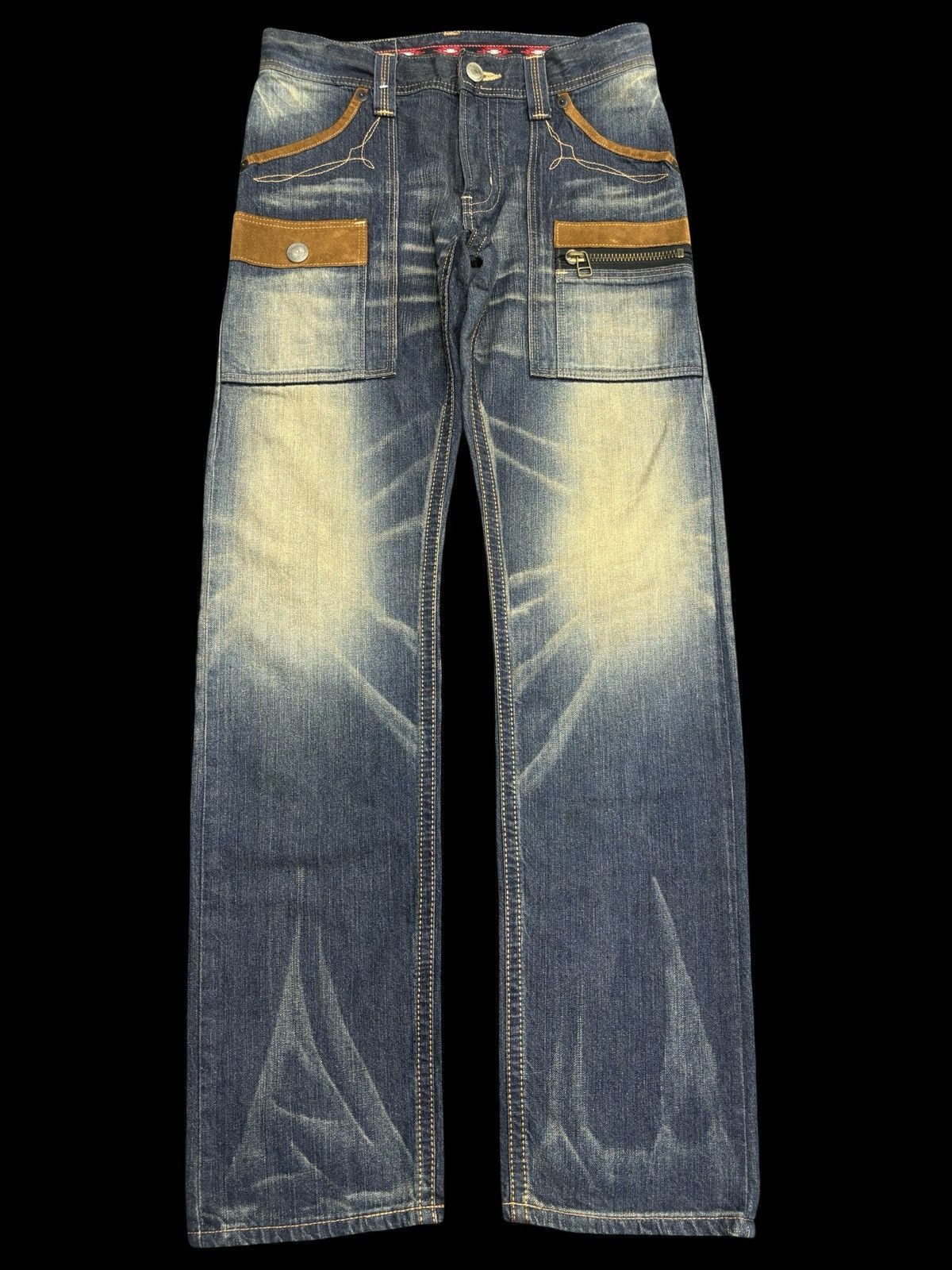 Edwin 💥Bush Denim💥Sick 90s Style Rust Wash Edwin Bush Denim F520 Size US 31 - 1 Thumbnail