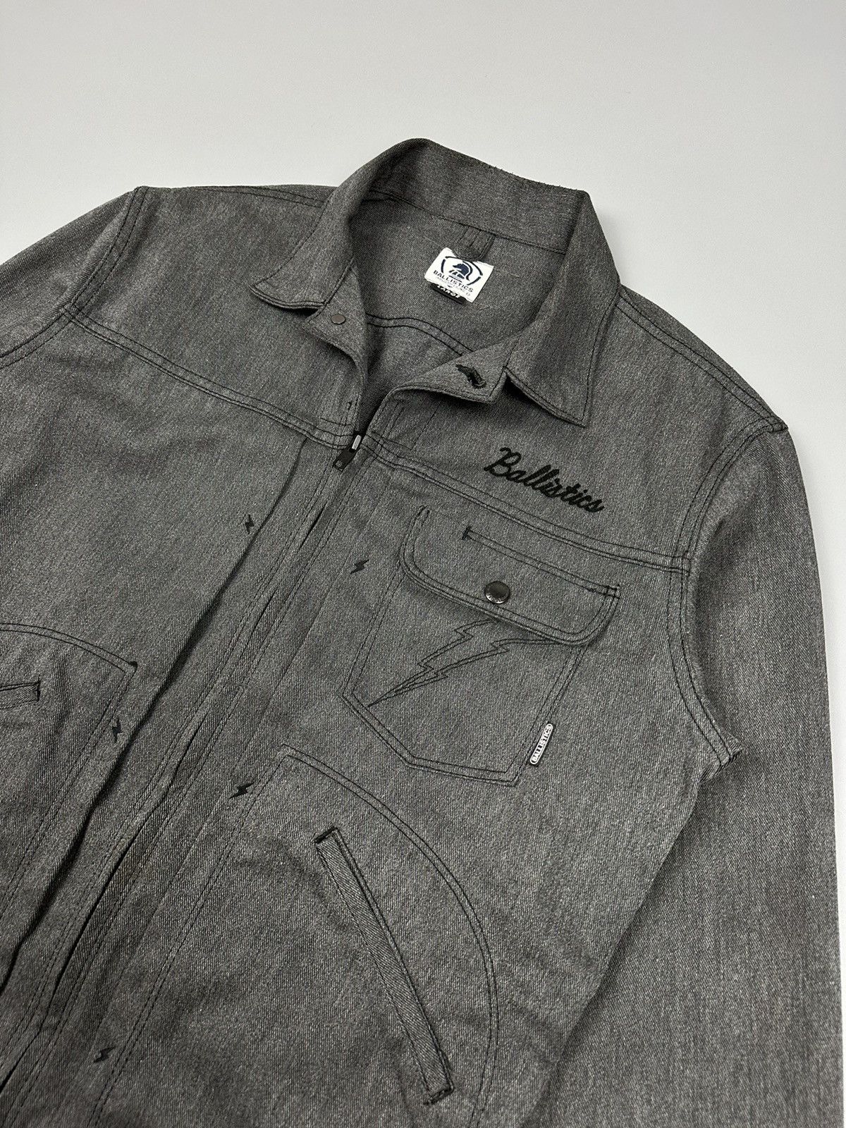 Japanese Brand Japanese Ballistics Industries Inc Detroit Denim Jacket Size US XL / EU 56 / 4 - 4 Thumbnail