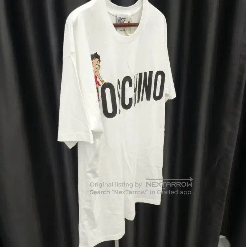 Moschino Moschino White Cotton T-Shirt with Betty Boop . Size XS / US 0-2 / IT 36-38 - 3 Thumbnail