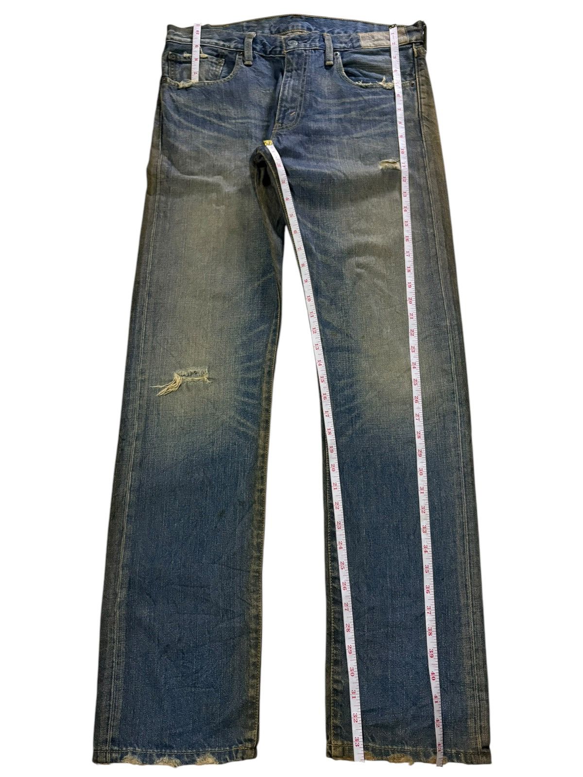 Levi's Vintage 90s Levis 505 Mud Wash Distressed Loose Jeans Size US 34 / EU 50 - 13 Thumbnail