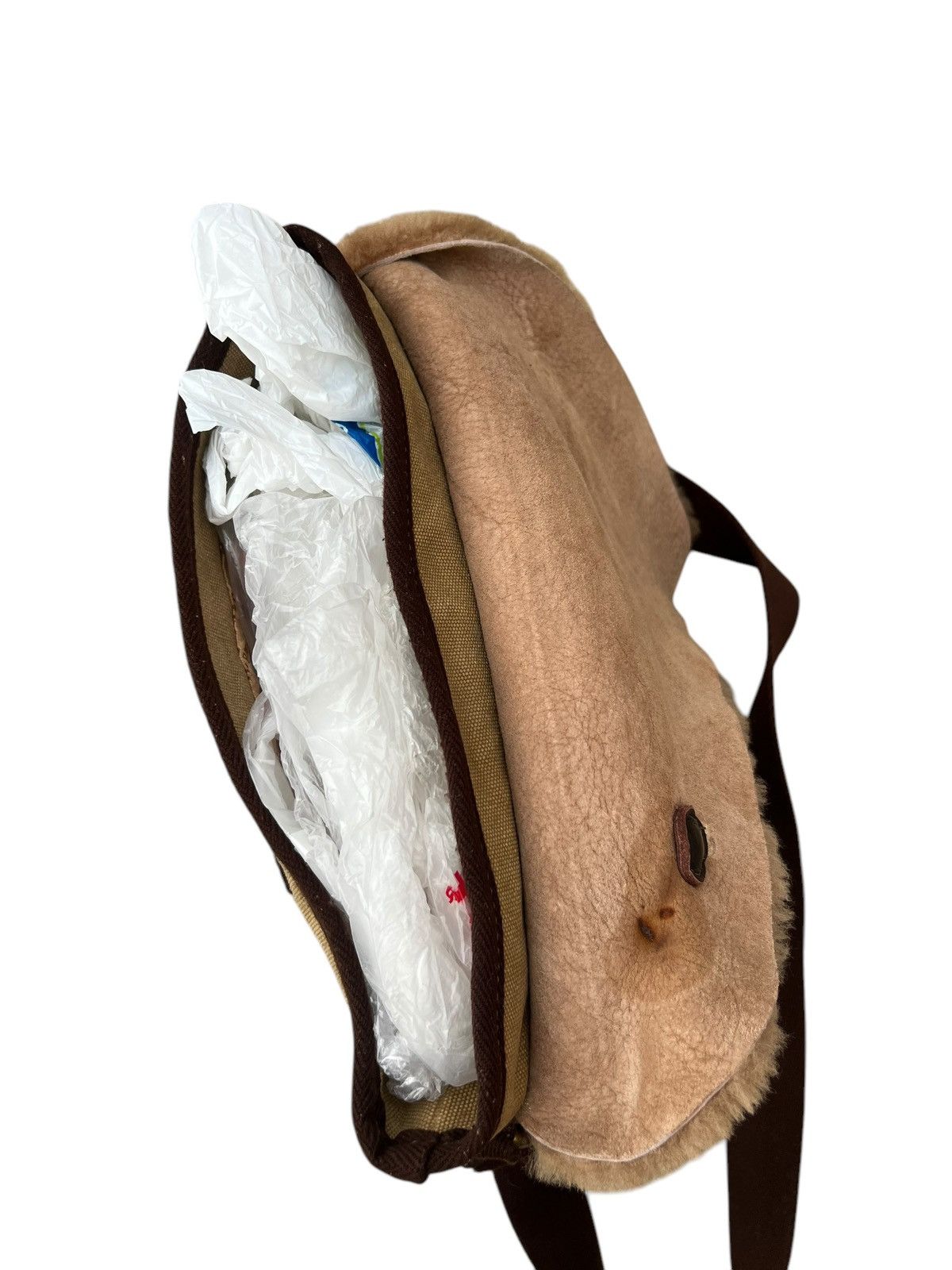 Frapbois Vintage Frapbois Japan Sheepskin Canvas Sling Bag Size ONE SIZE - 19 Thumbnail