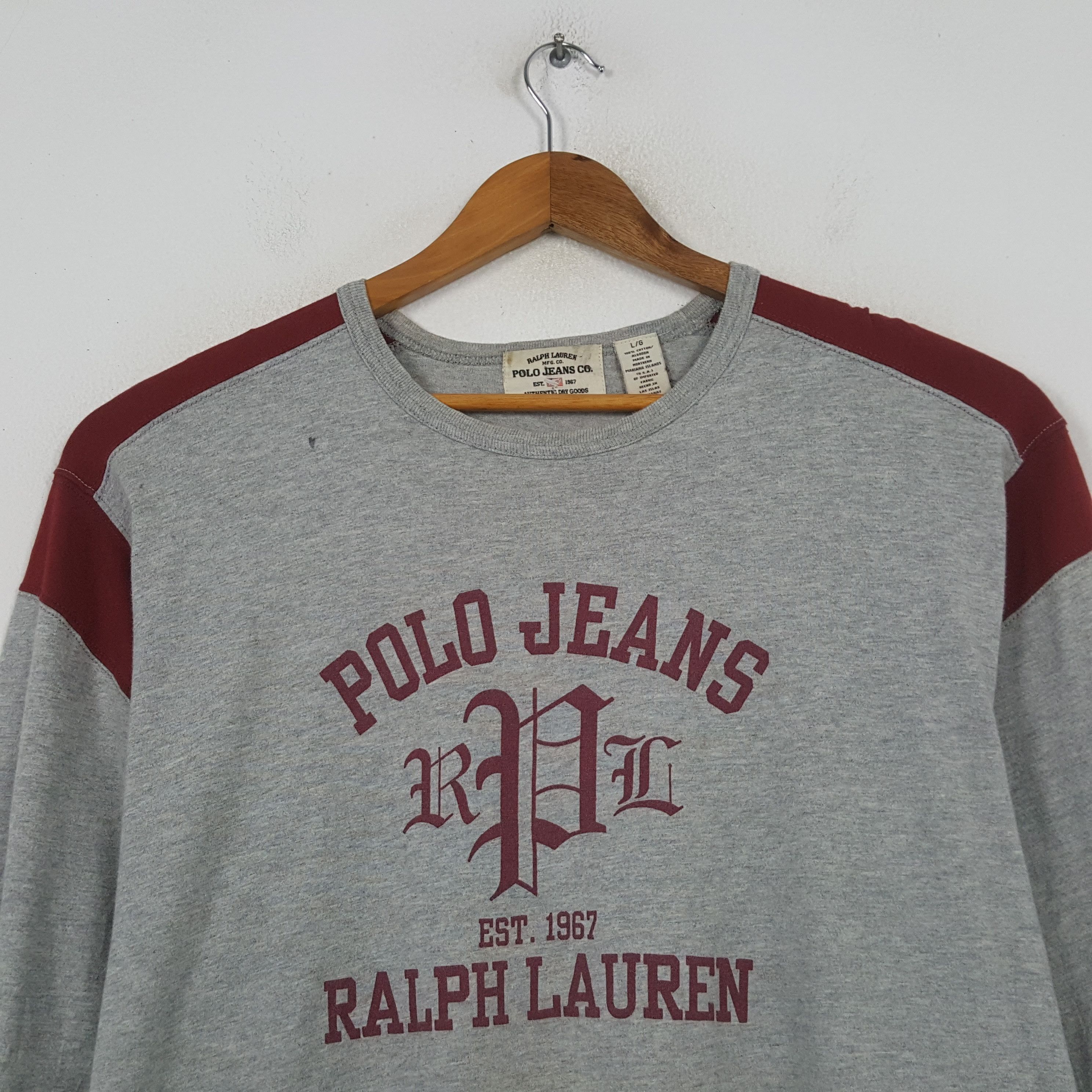 Polo Ralph Lauren Vintage Polo Ralph Lauren Fashion Brand T-shirt 31 Size US XL / EU 56 / 4 - 2 Thumbnail